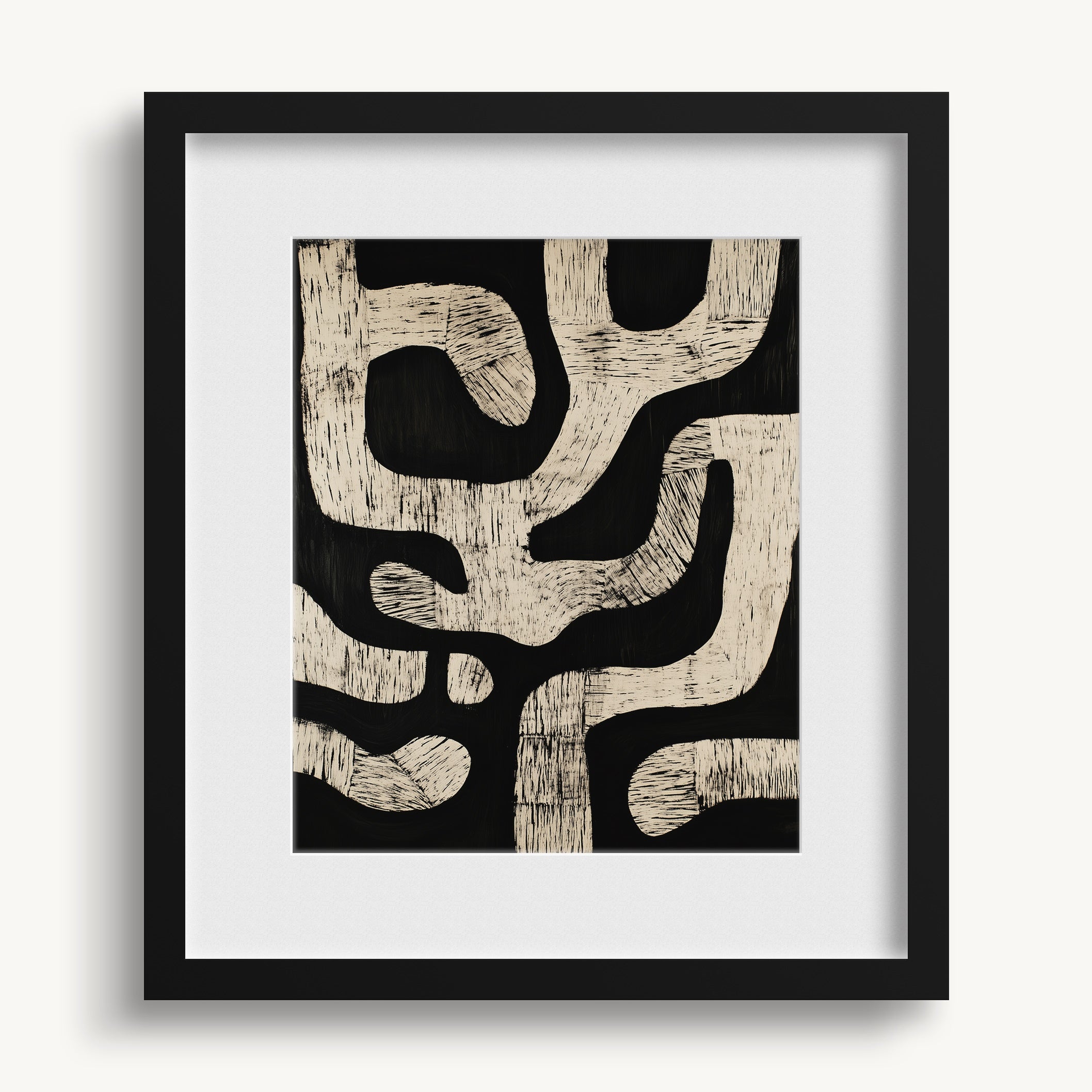 Organic Maze Shapes WALL ART