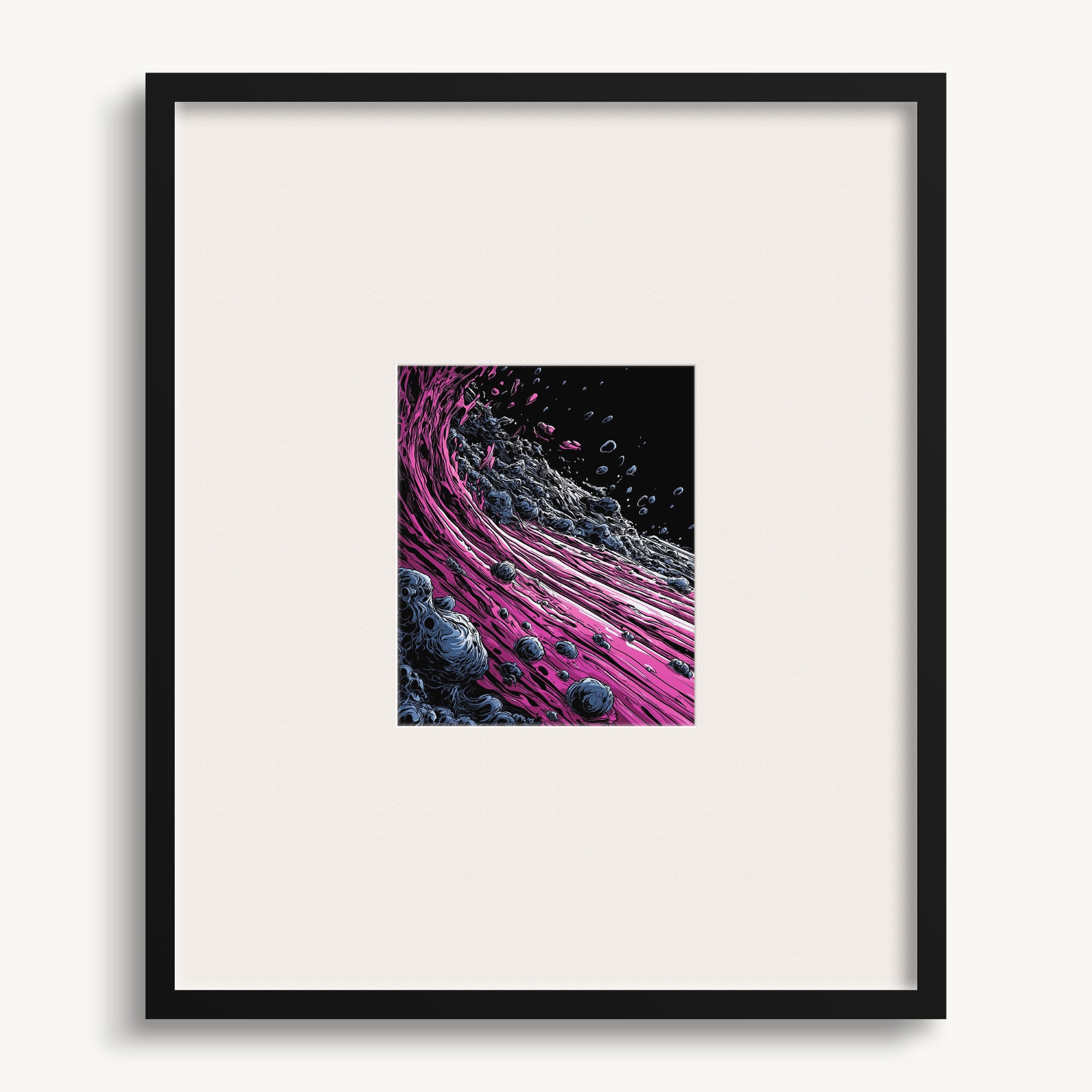 Textured Pink Waves WALL ART