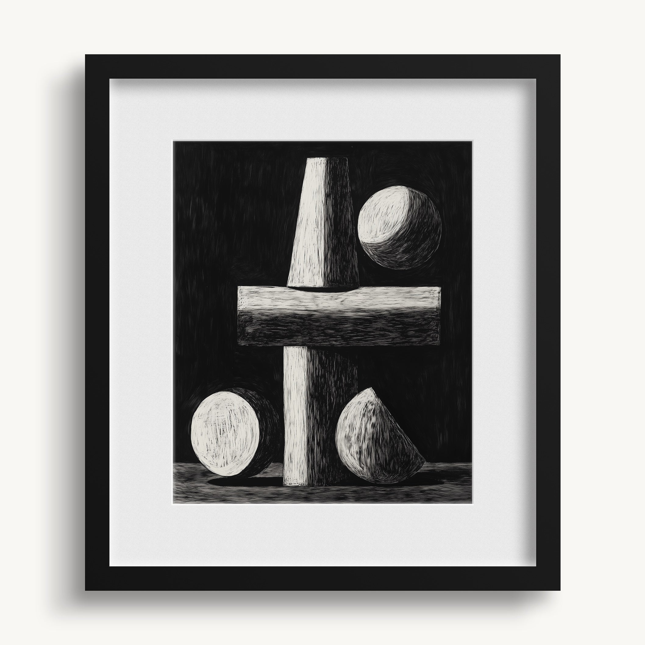 Geometric Shapes Composition WALL ART