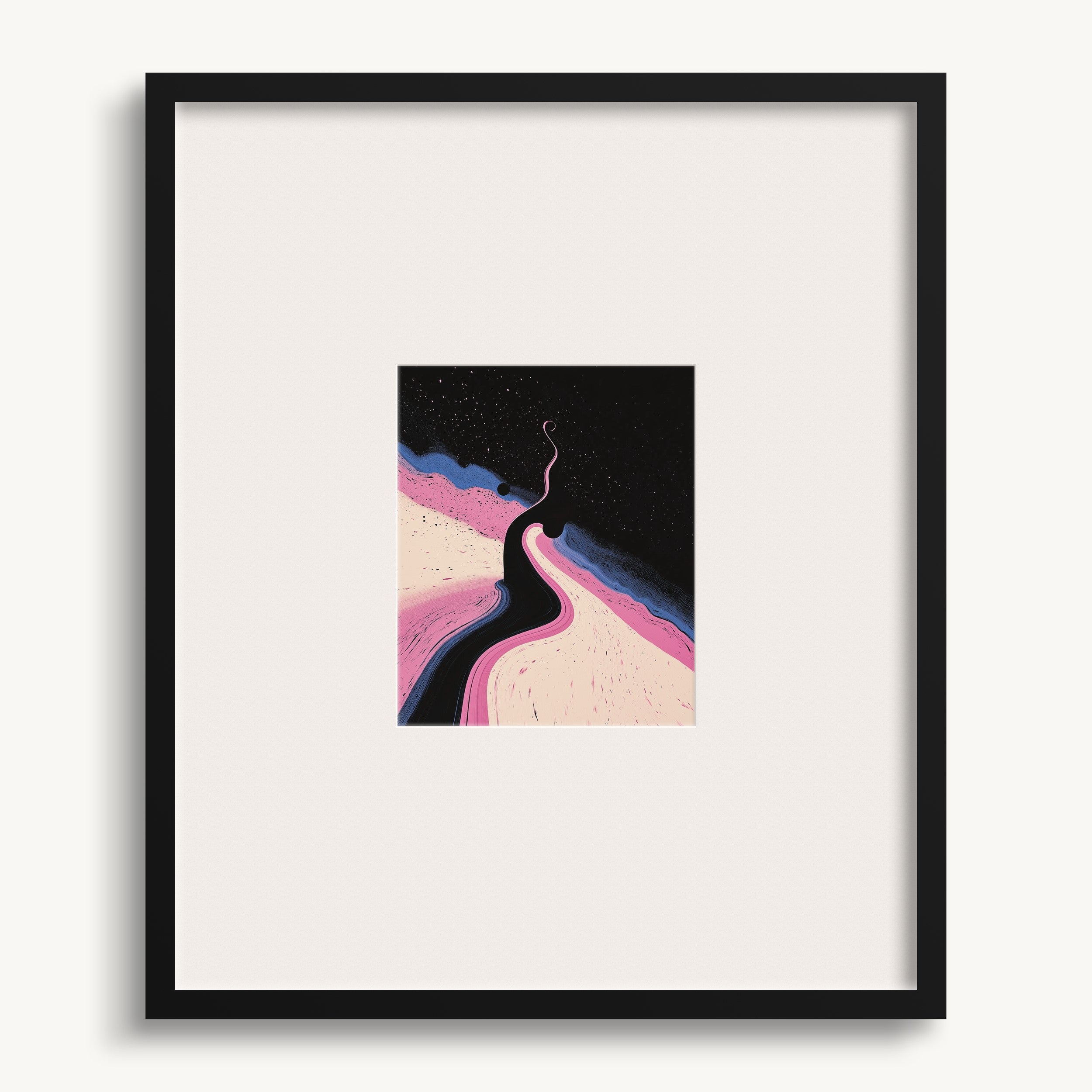 Winding Black Path WALL ART