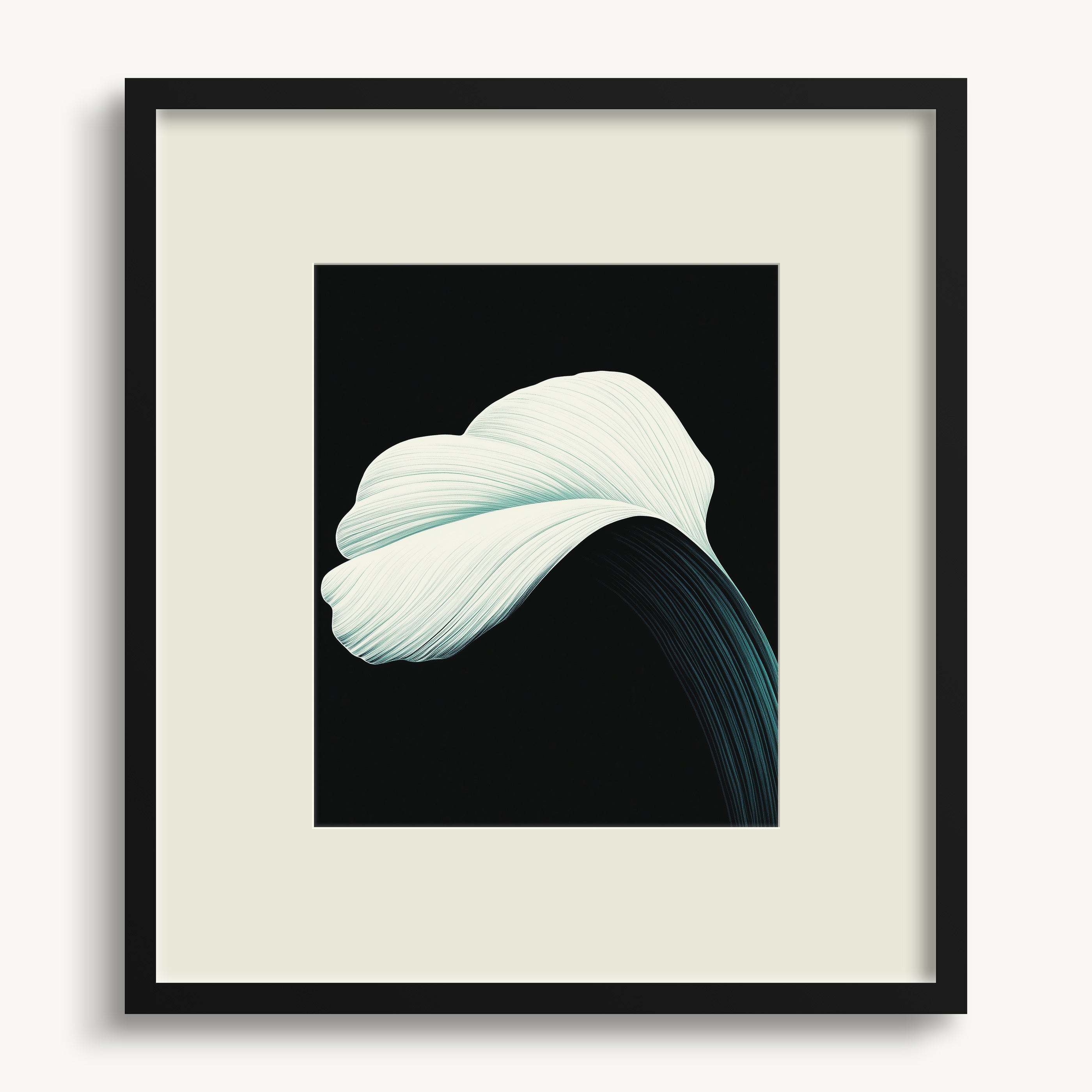 Abstract White Flower WALL ART