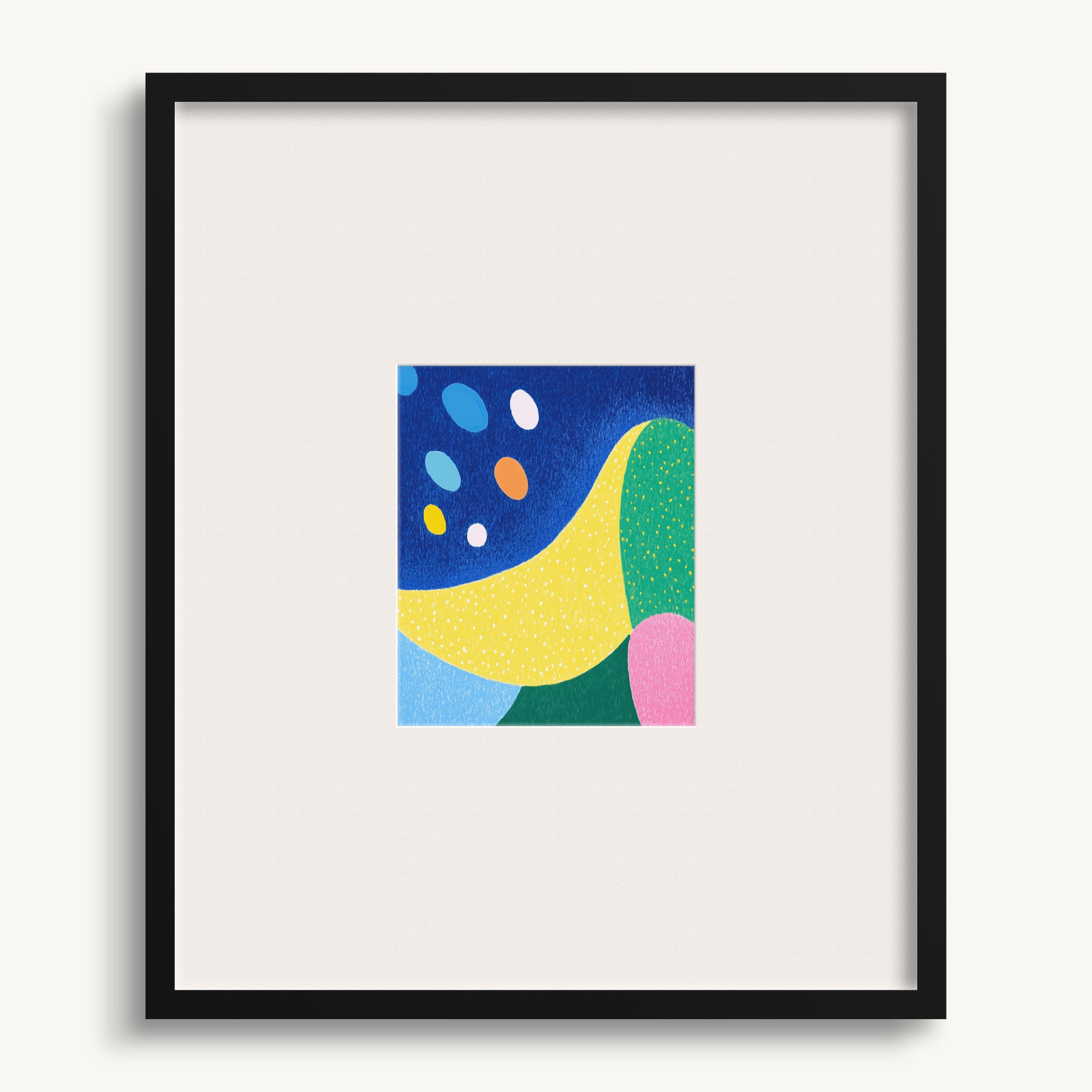 Colorful Curved Shapes WALL ART