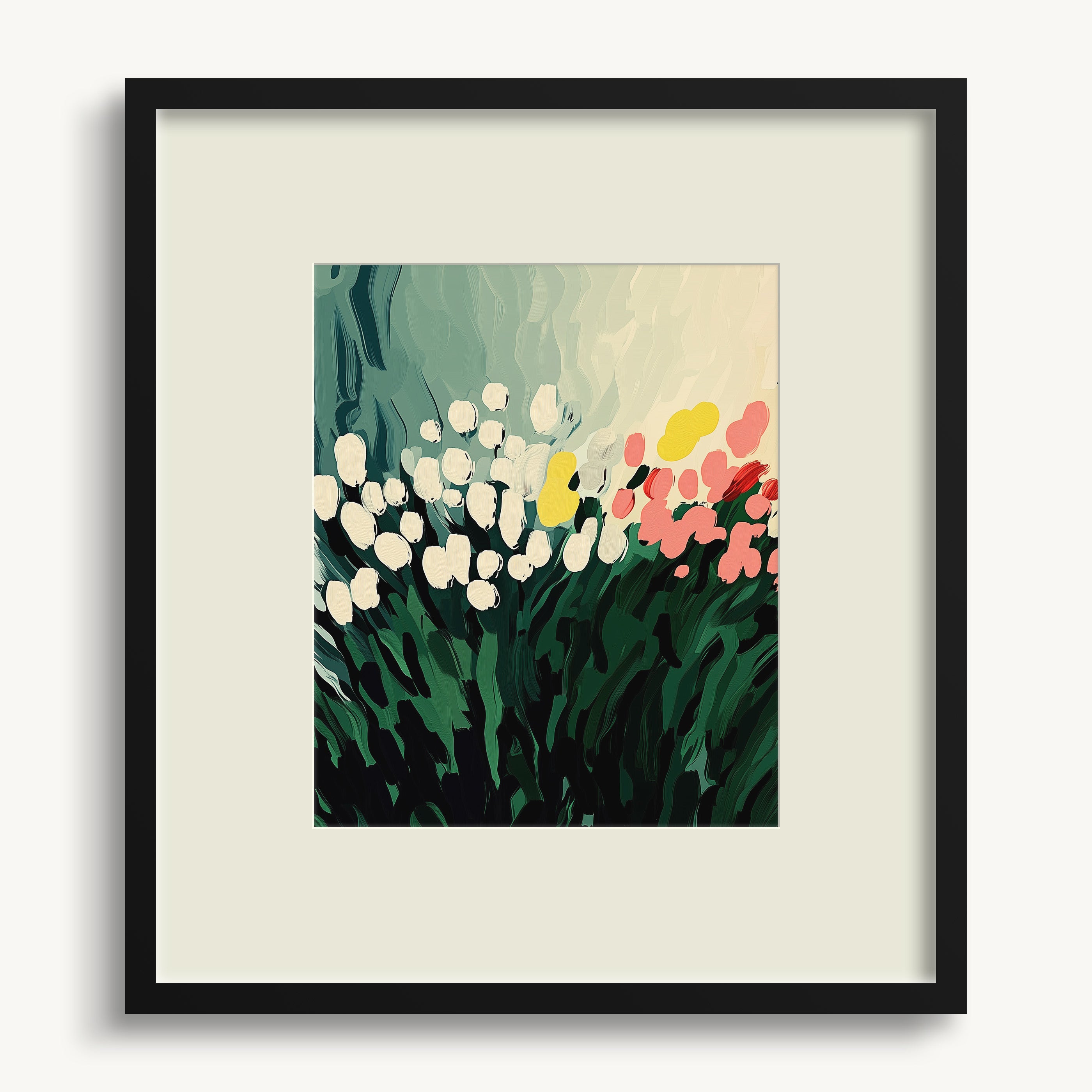 Field of Abstract Flowers WALL ART