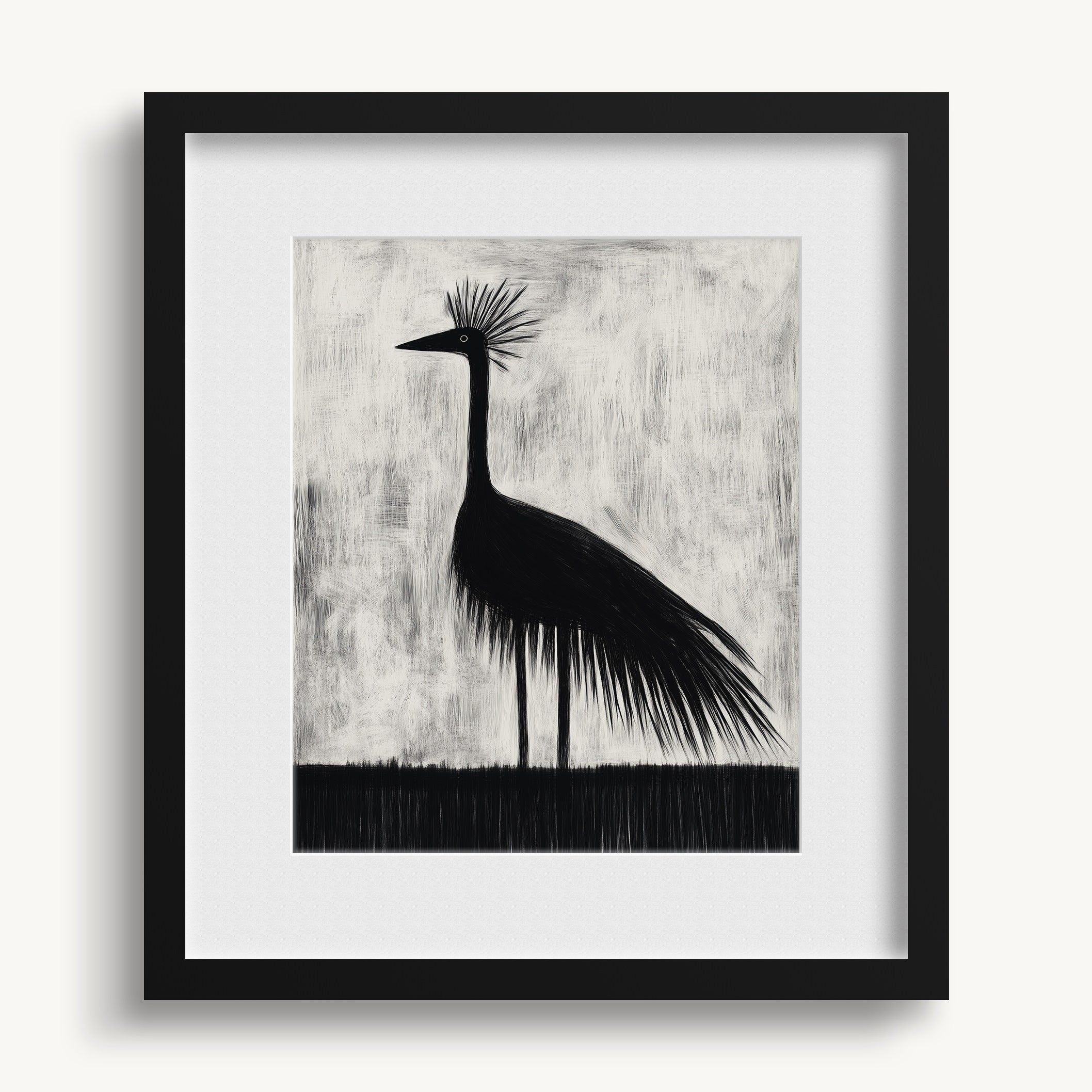 Crowned Bird WALL ART