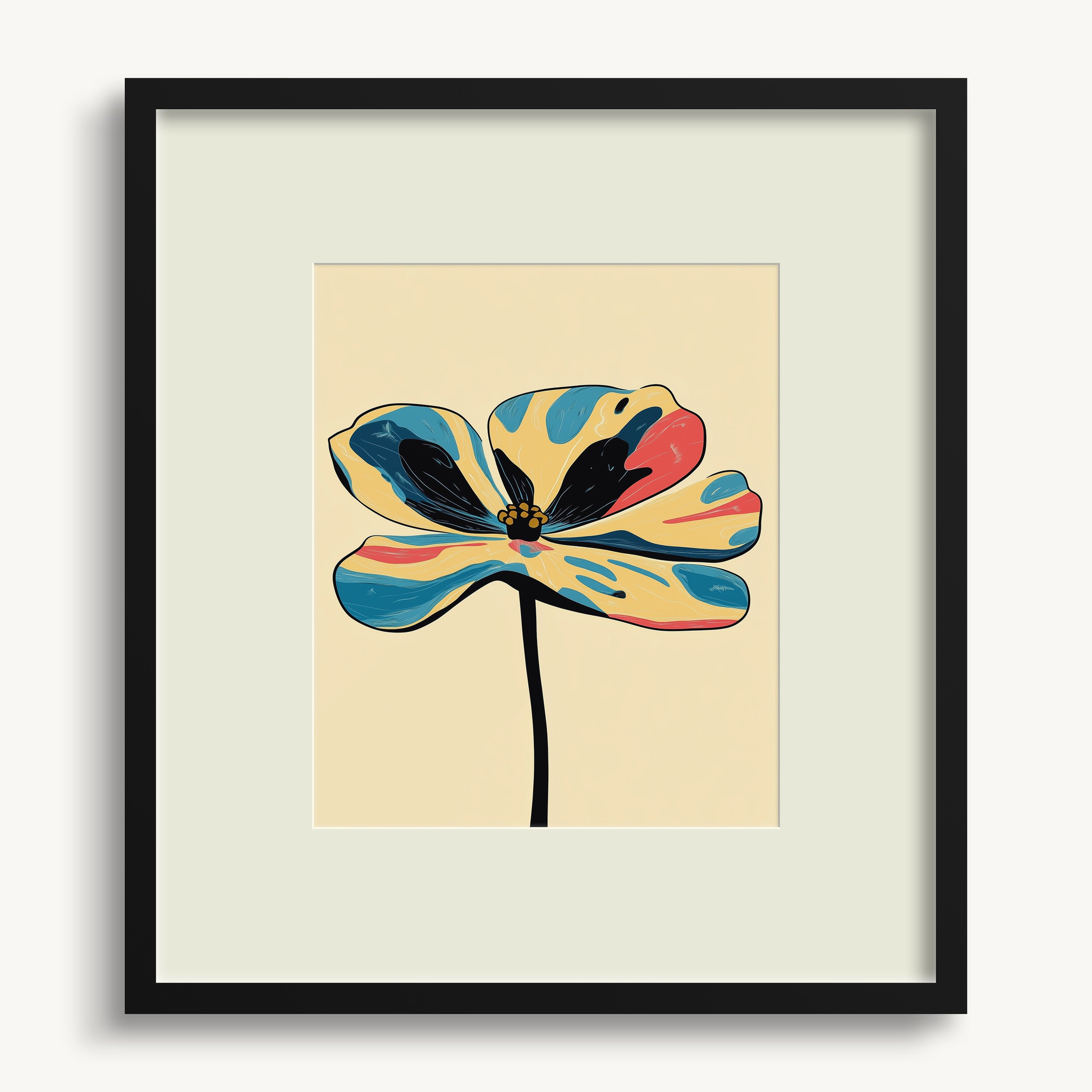 Colorful Abstract Flower WALL ART