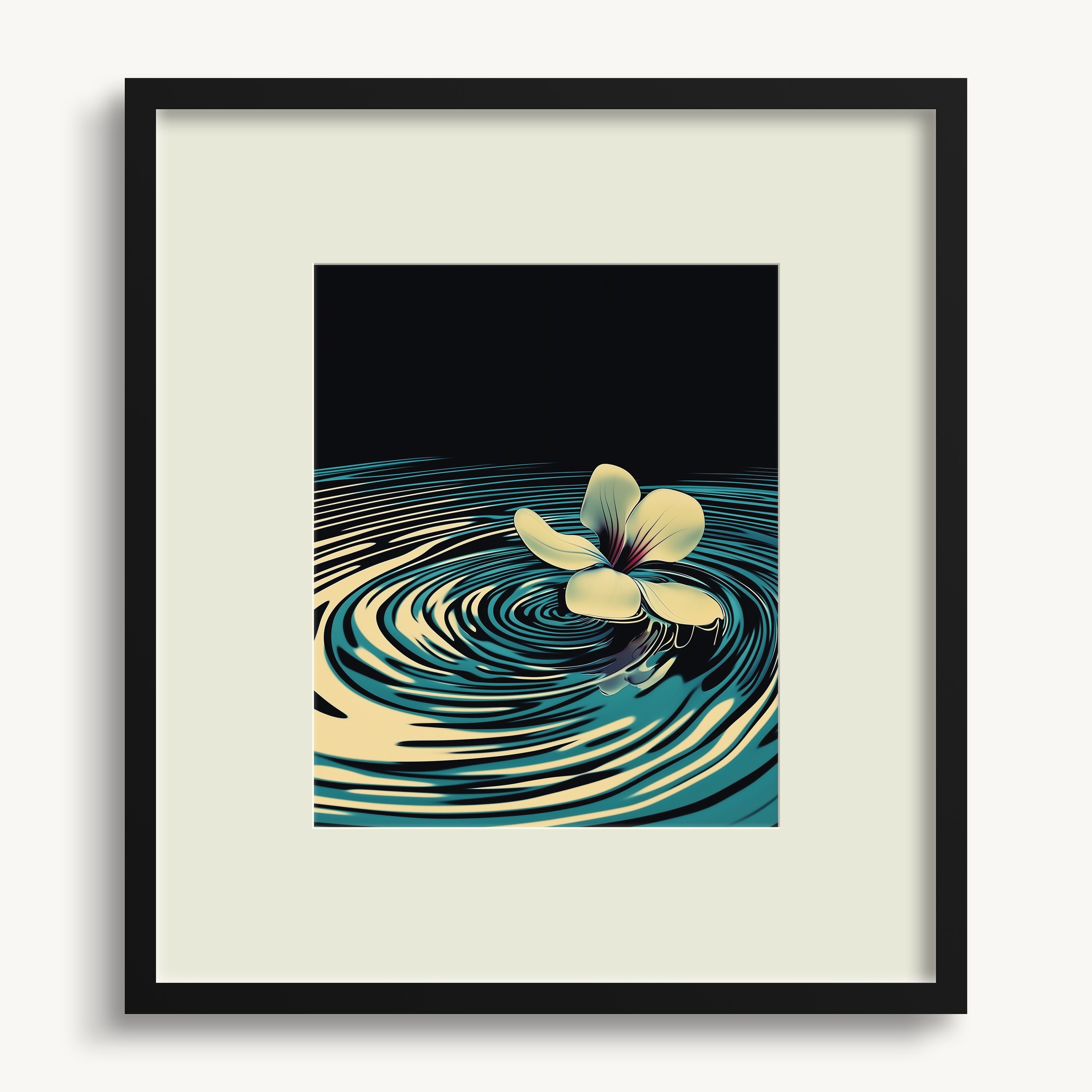 Flower Floating on Water WALL ART