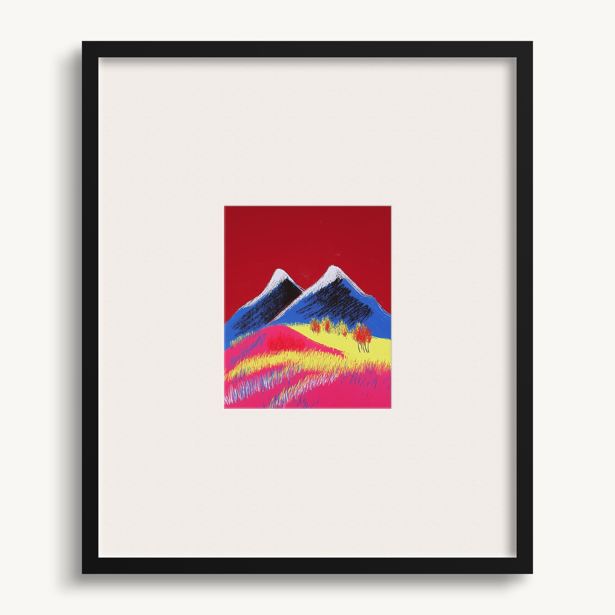 Colorful Mountain Landscape WALL ART