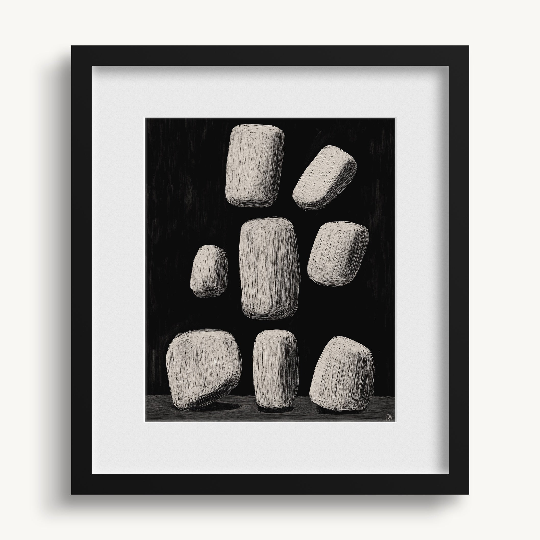 Cylindrical Shapes WALL ART