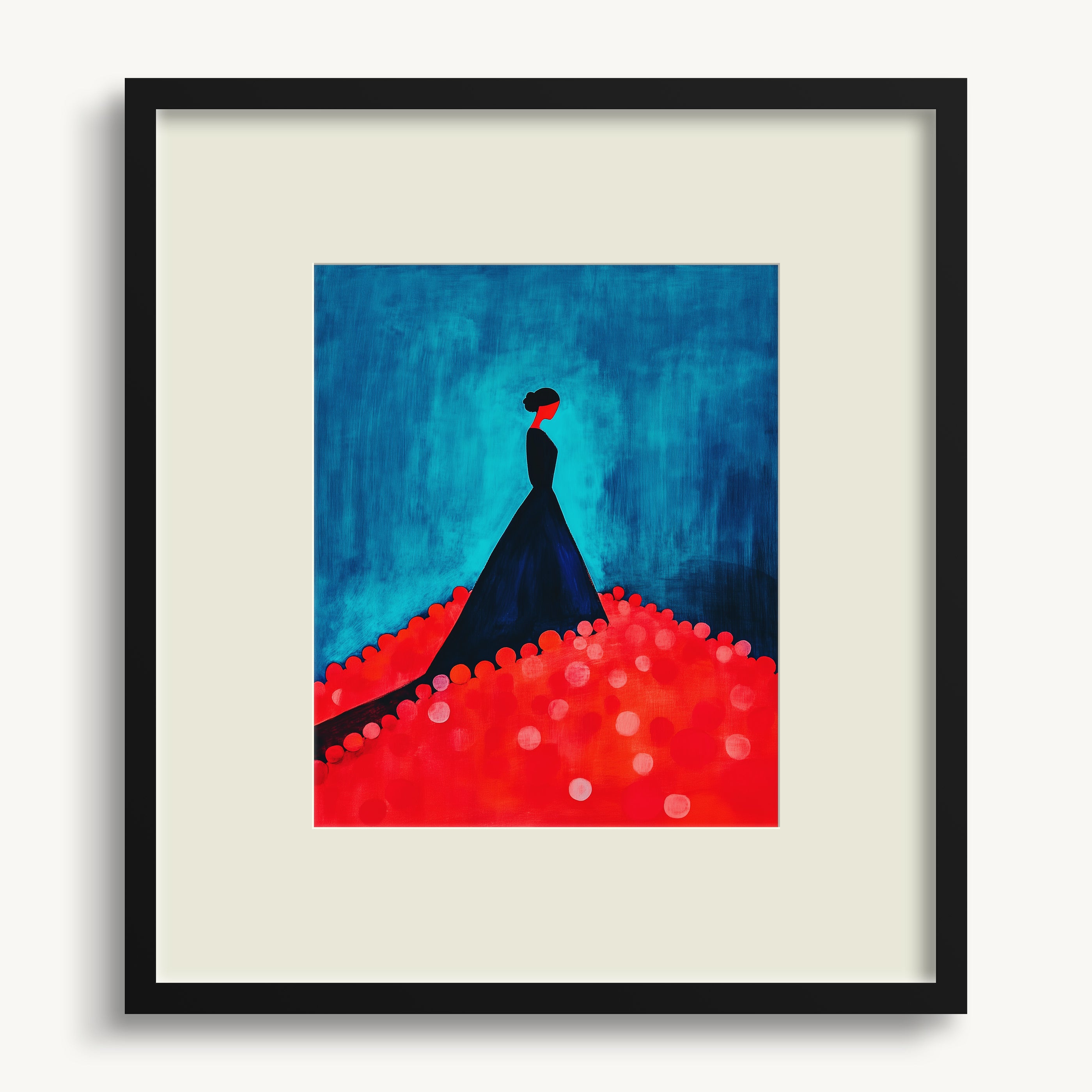 Figure in Red Field WALL ART