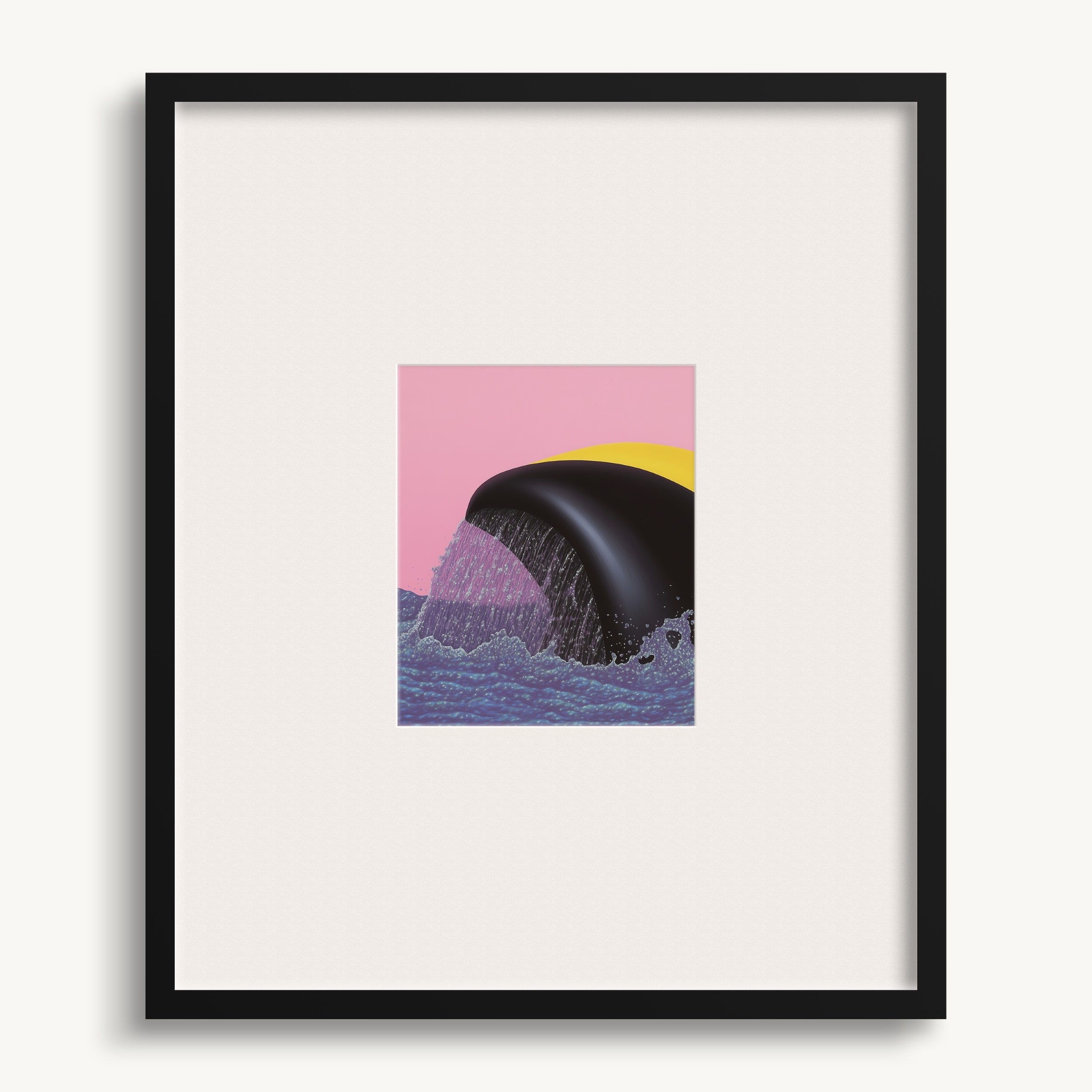 Whale's Tail in Waves WALL ART