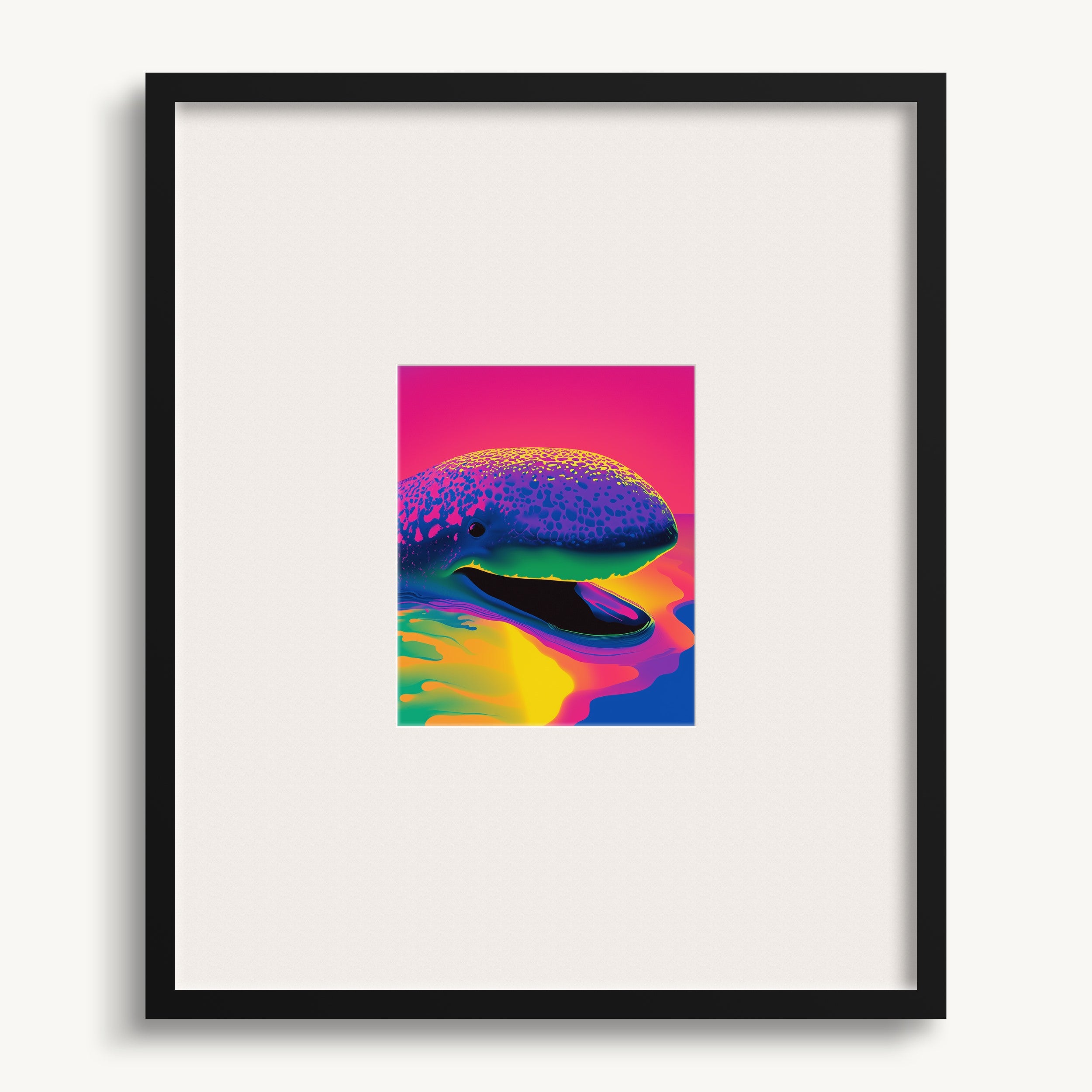 Psychedelic Whale WALL ART