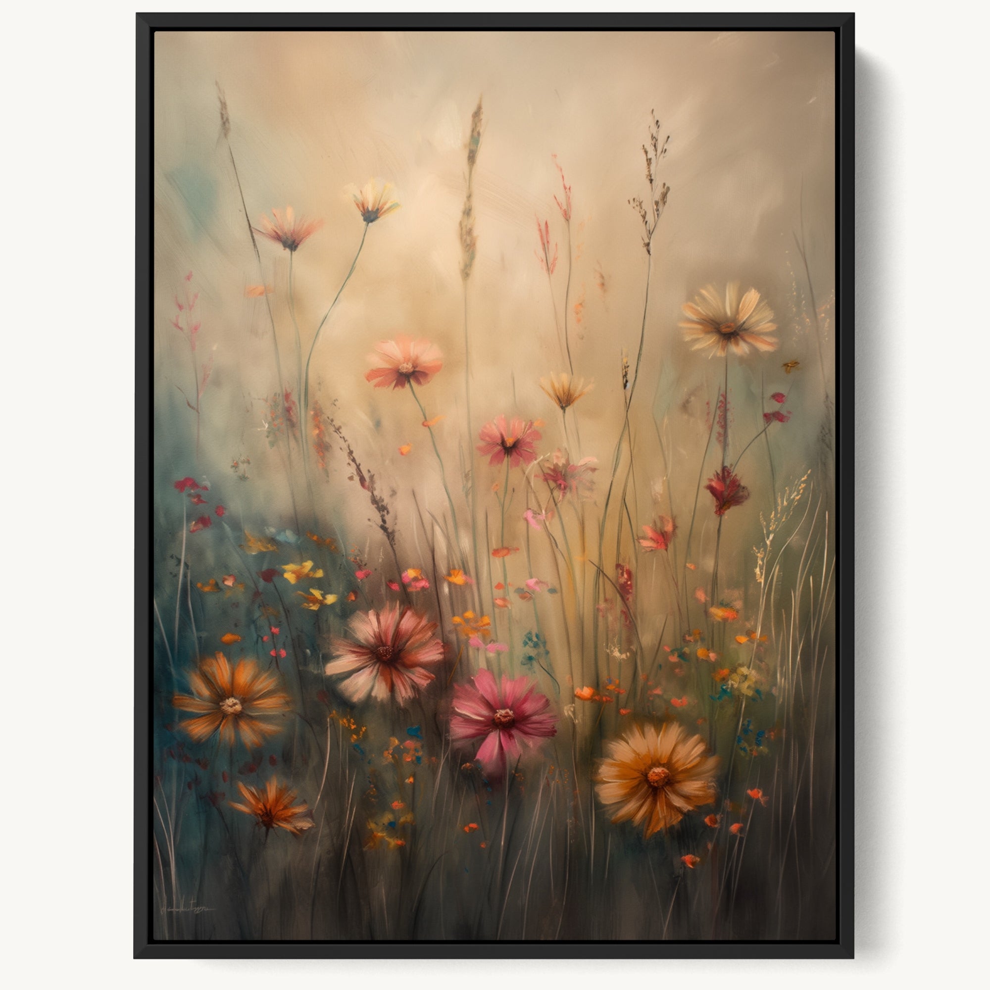 "FLOWERS IN THE OPEN" WALL ART 3x4