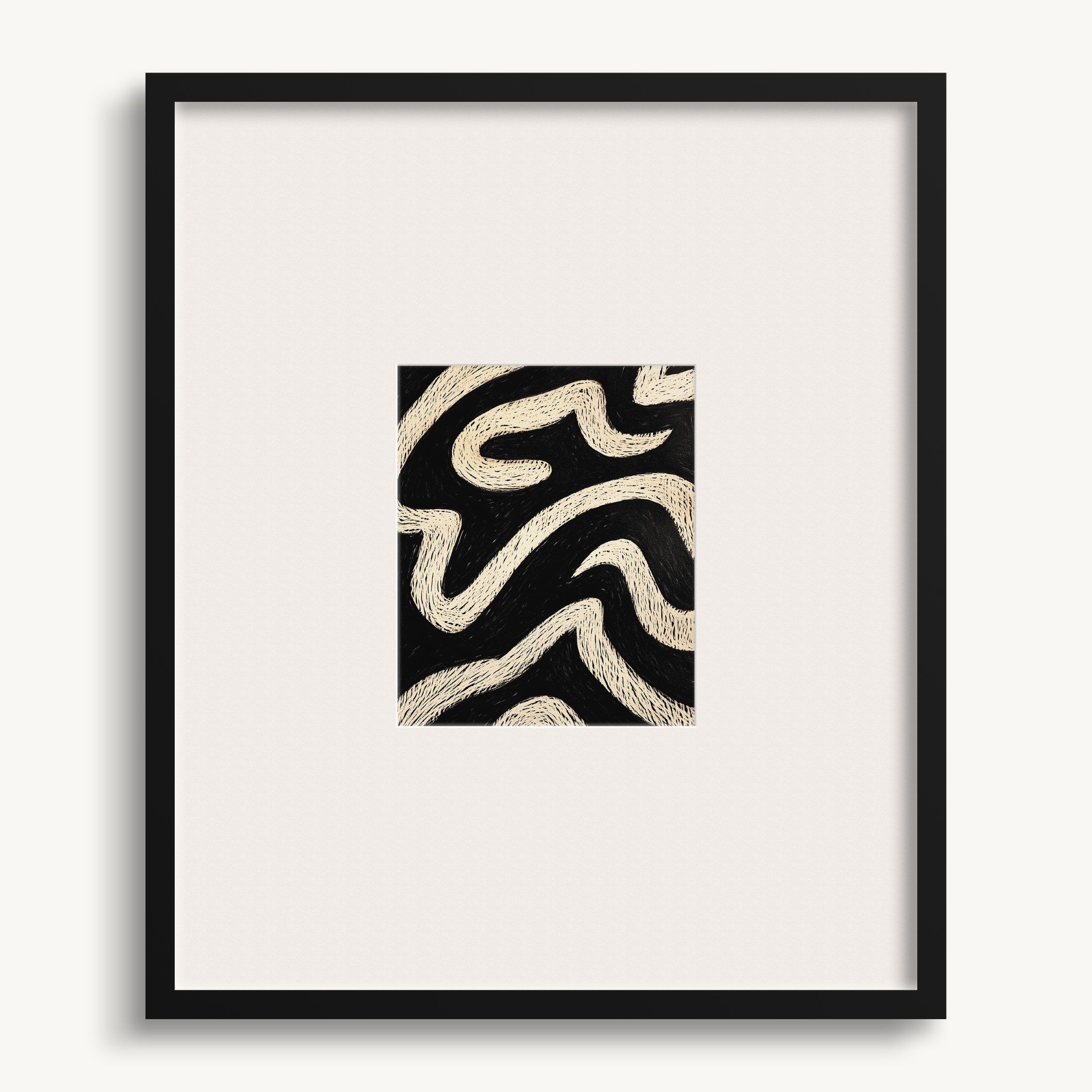 Abstract Wavy Lines WALL ART