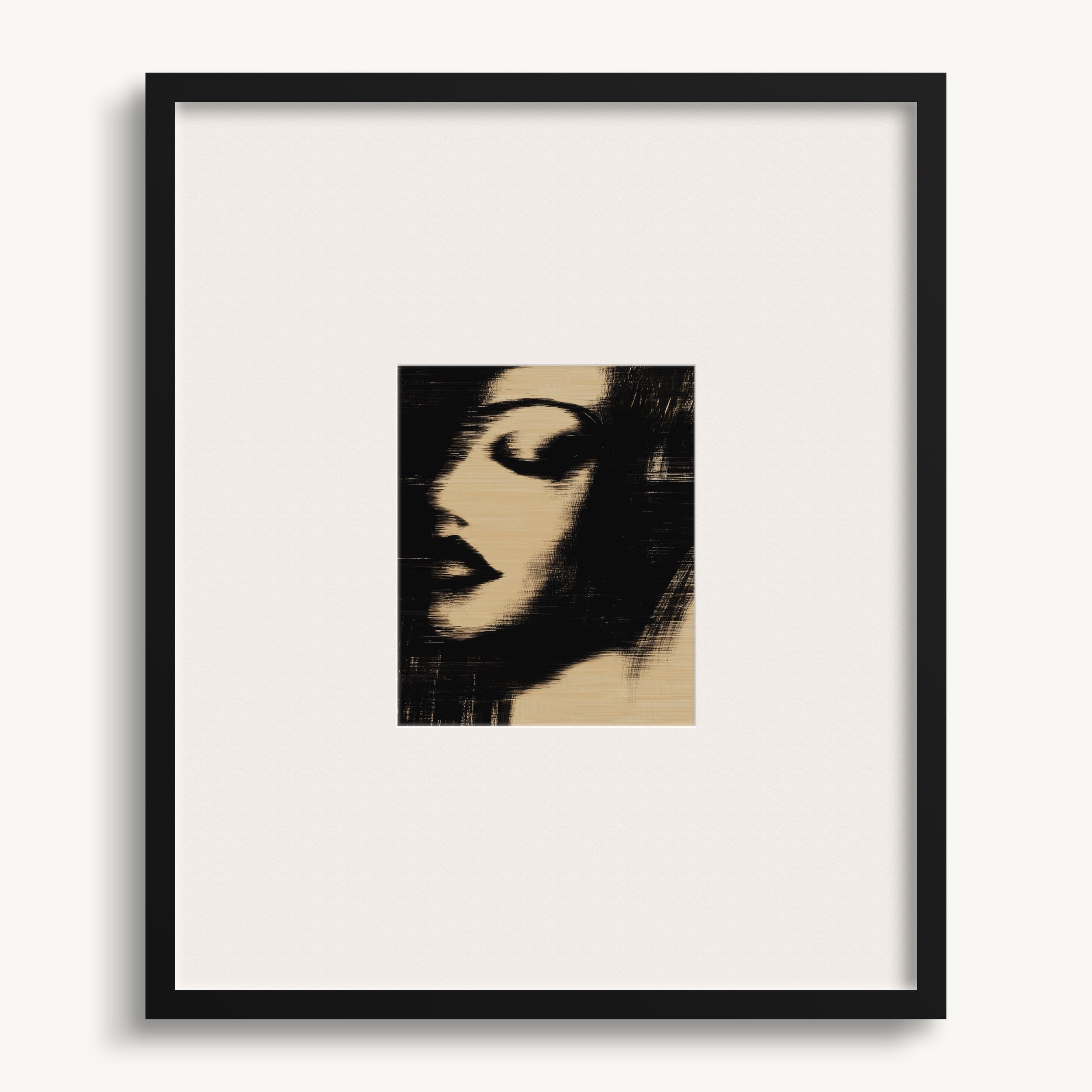 Stylized Woman's Face WALL ART