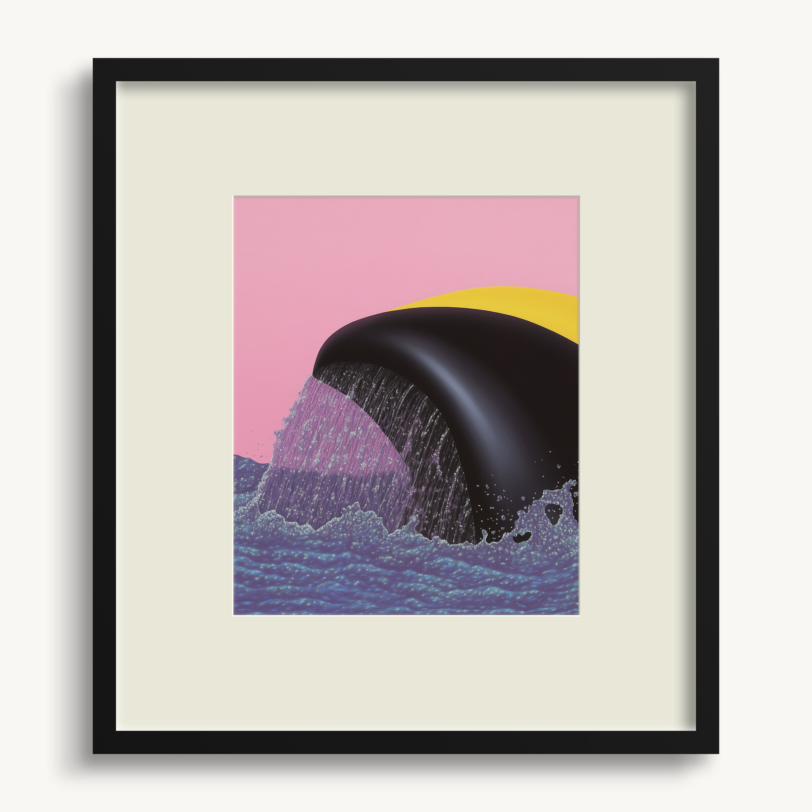 Whale's Tail in Waves WALL ART