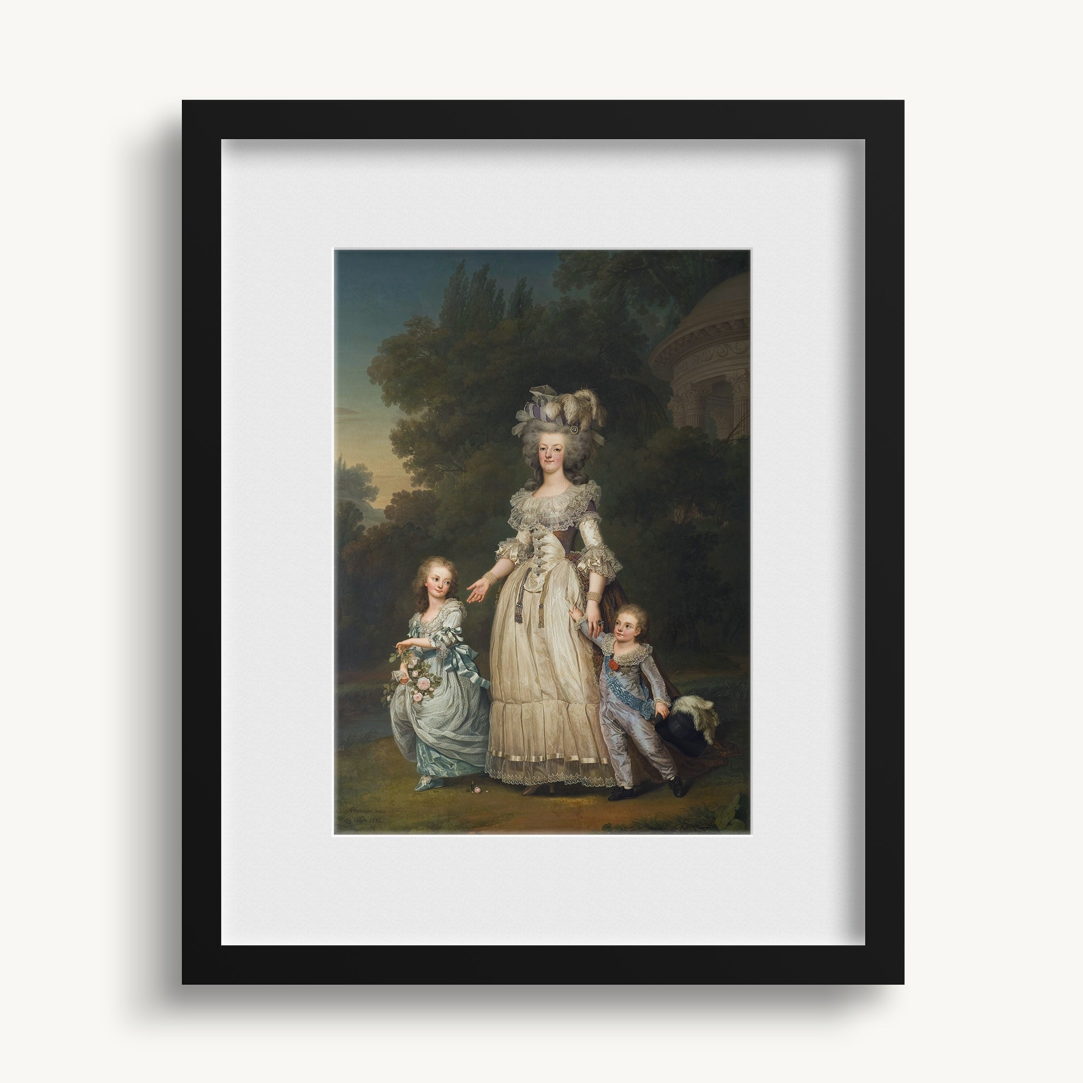 "Marie Antoinette and two of her Children" WALL ART