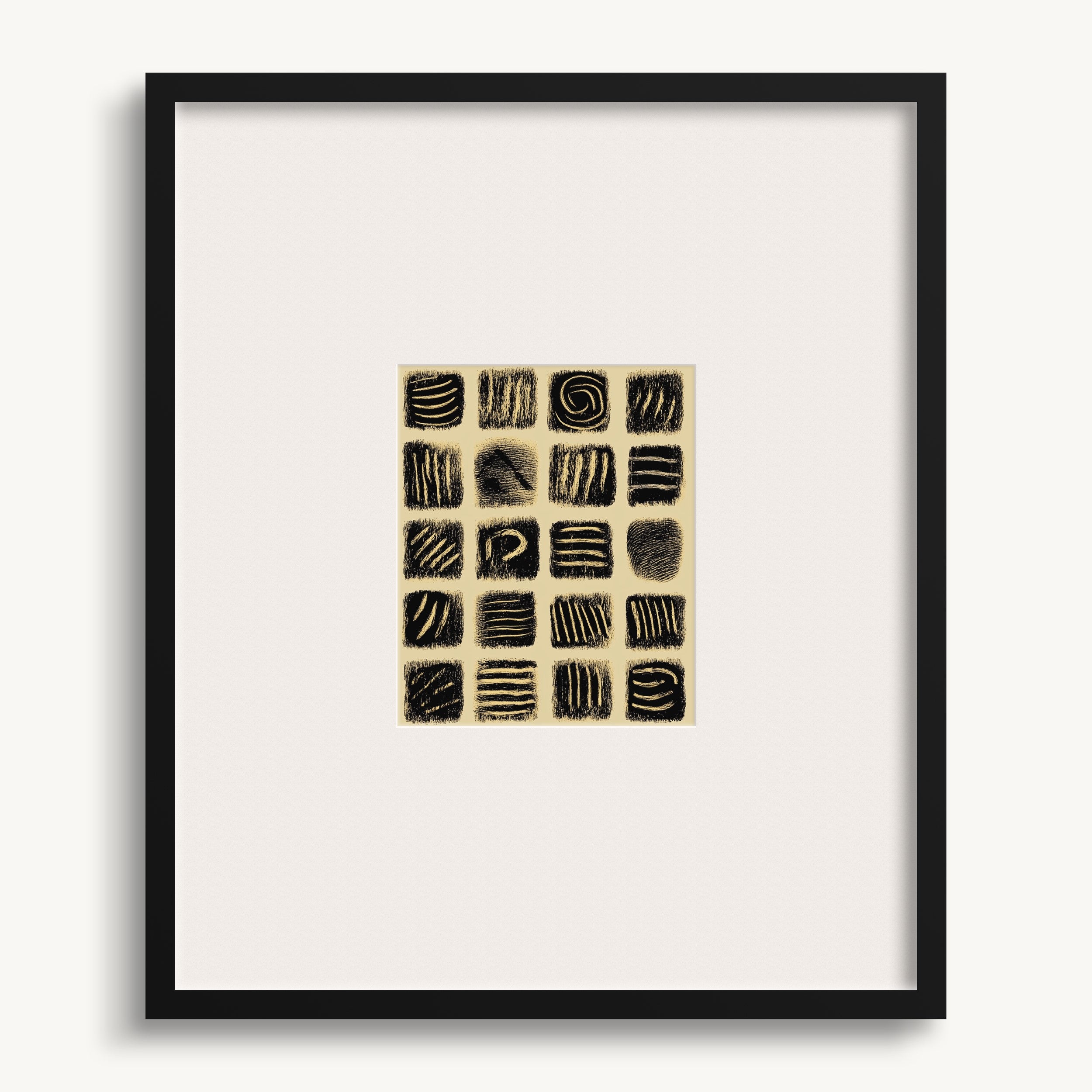 Textured Abstract Squares WALL ART