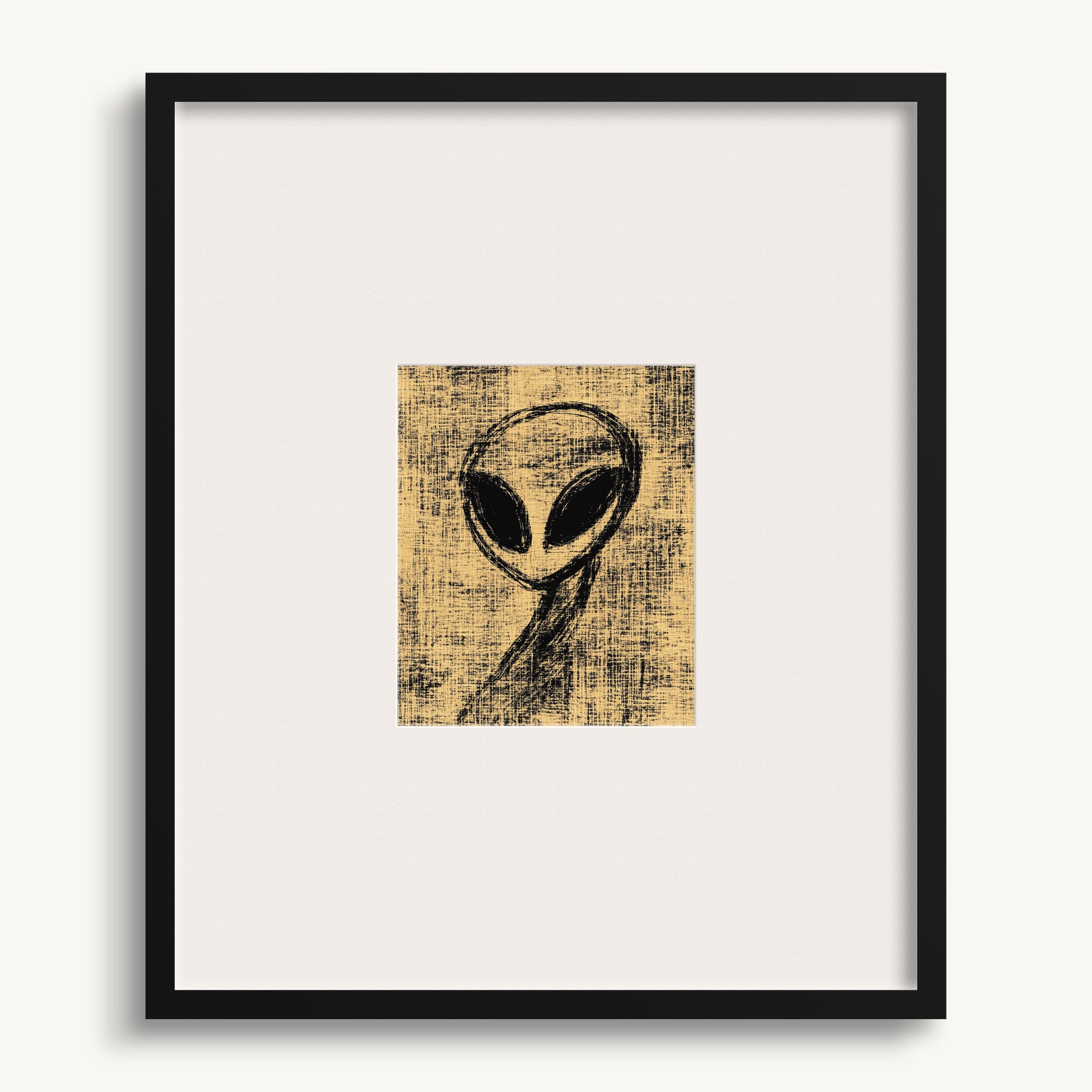 Alien Head Abstract WALL ART