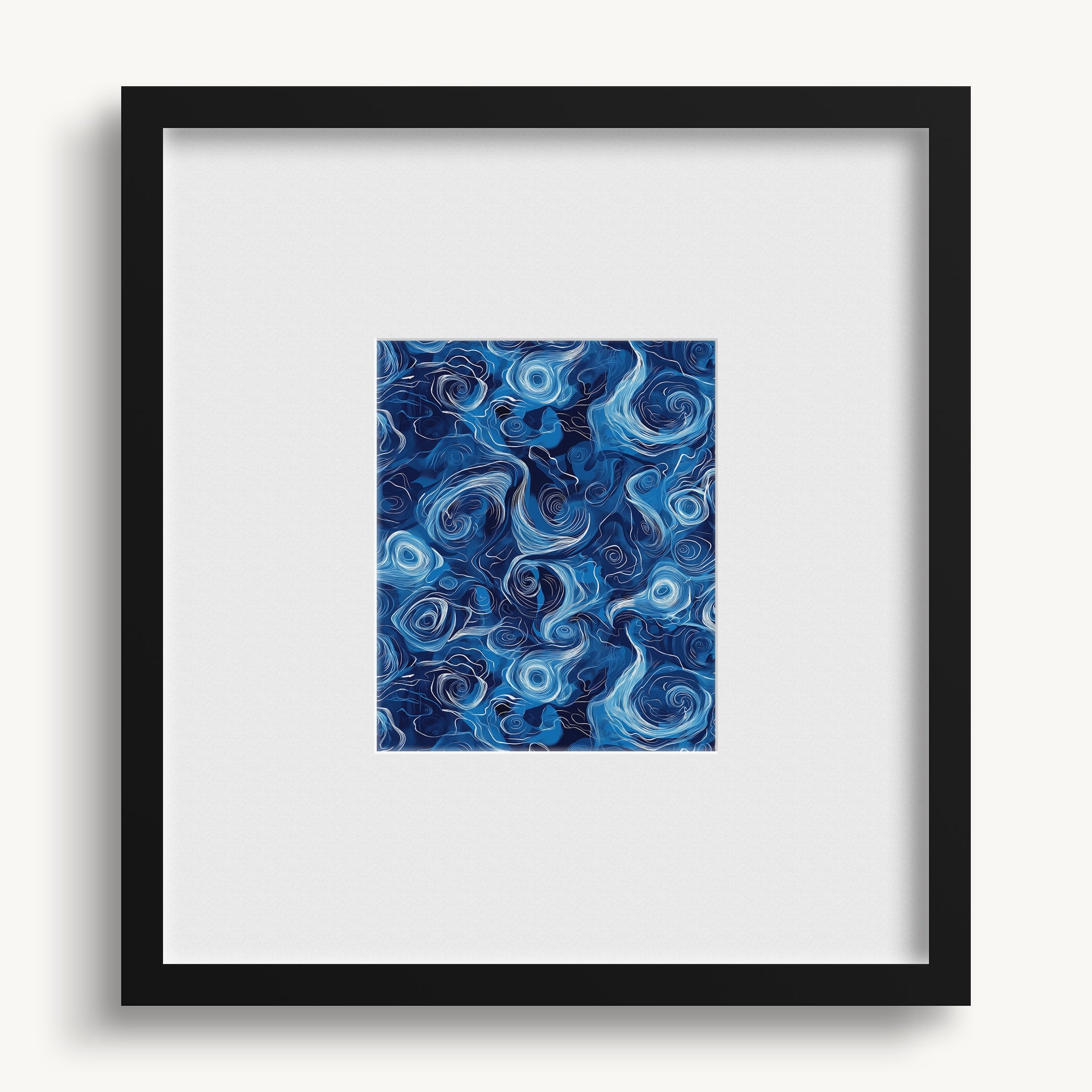 "BLUE SHAPES 2" WALL ART