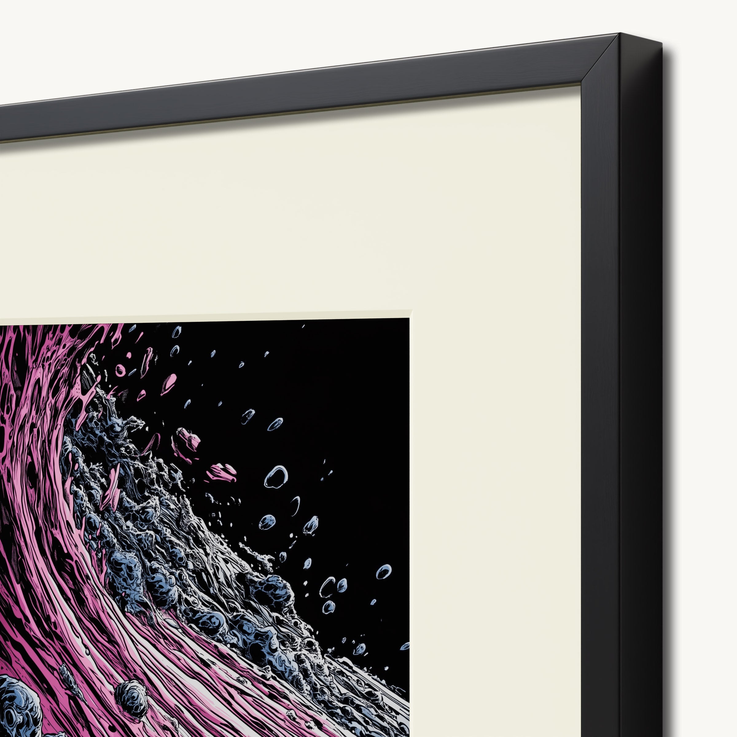 Textured Pink Waves WALL ART