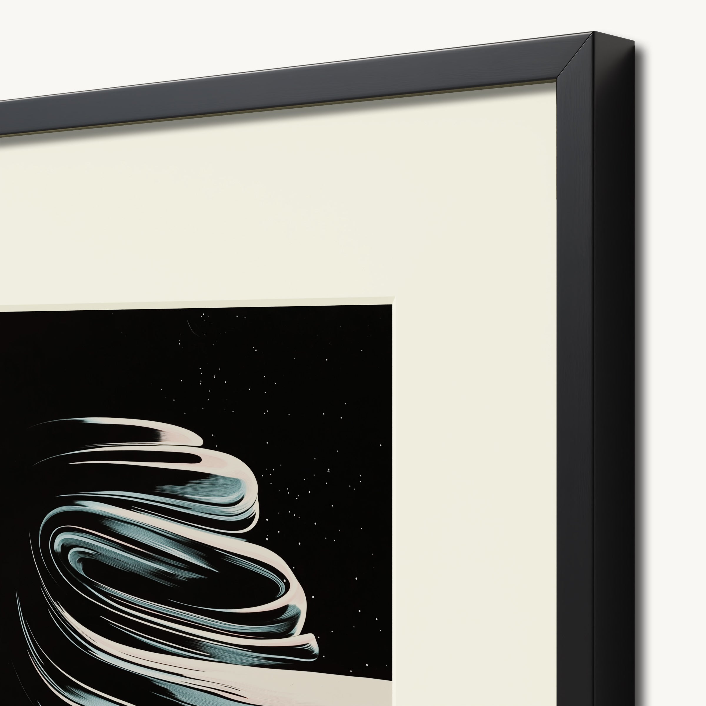 Swirling Waves in Blue WALL ART