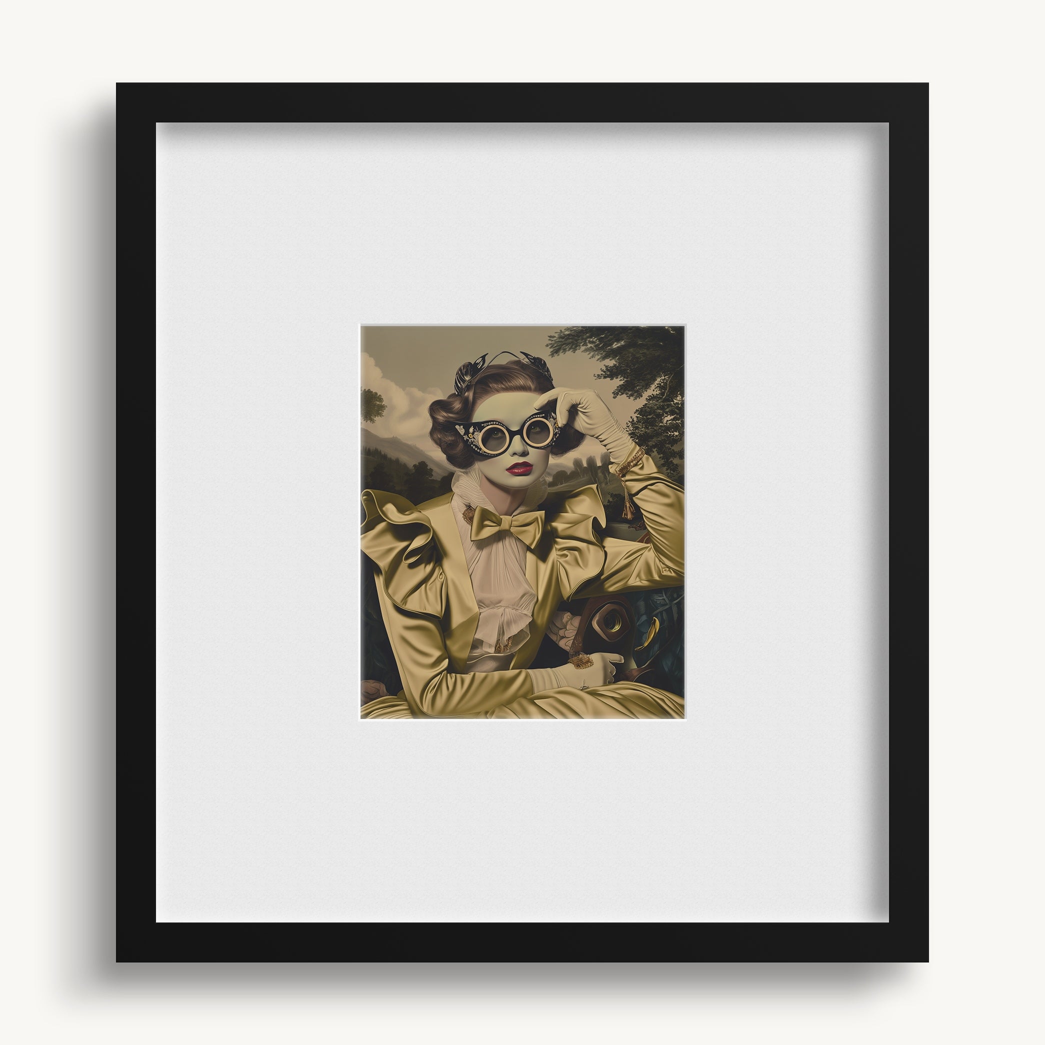 "WOMAN WITH GLASSES" WALL ART