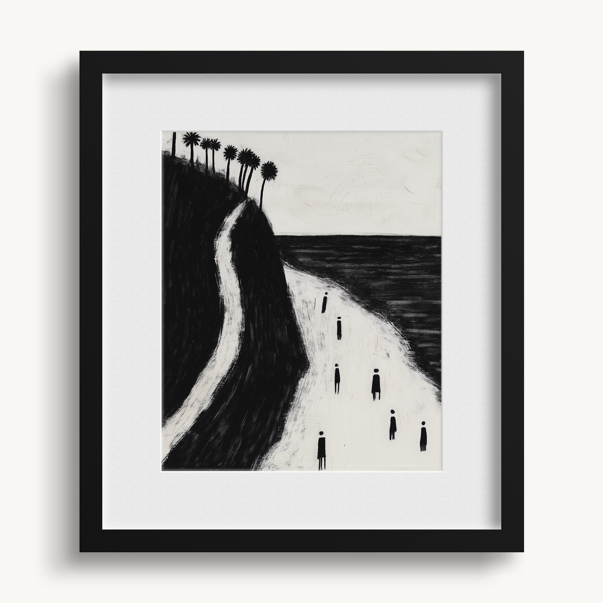 Coastal Path with Palm Trees WALL ART