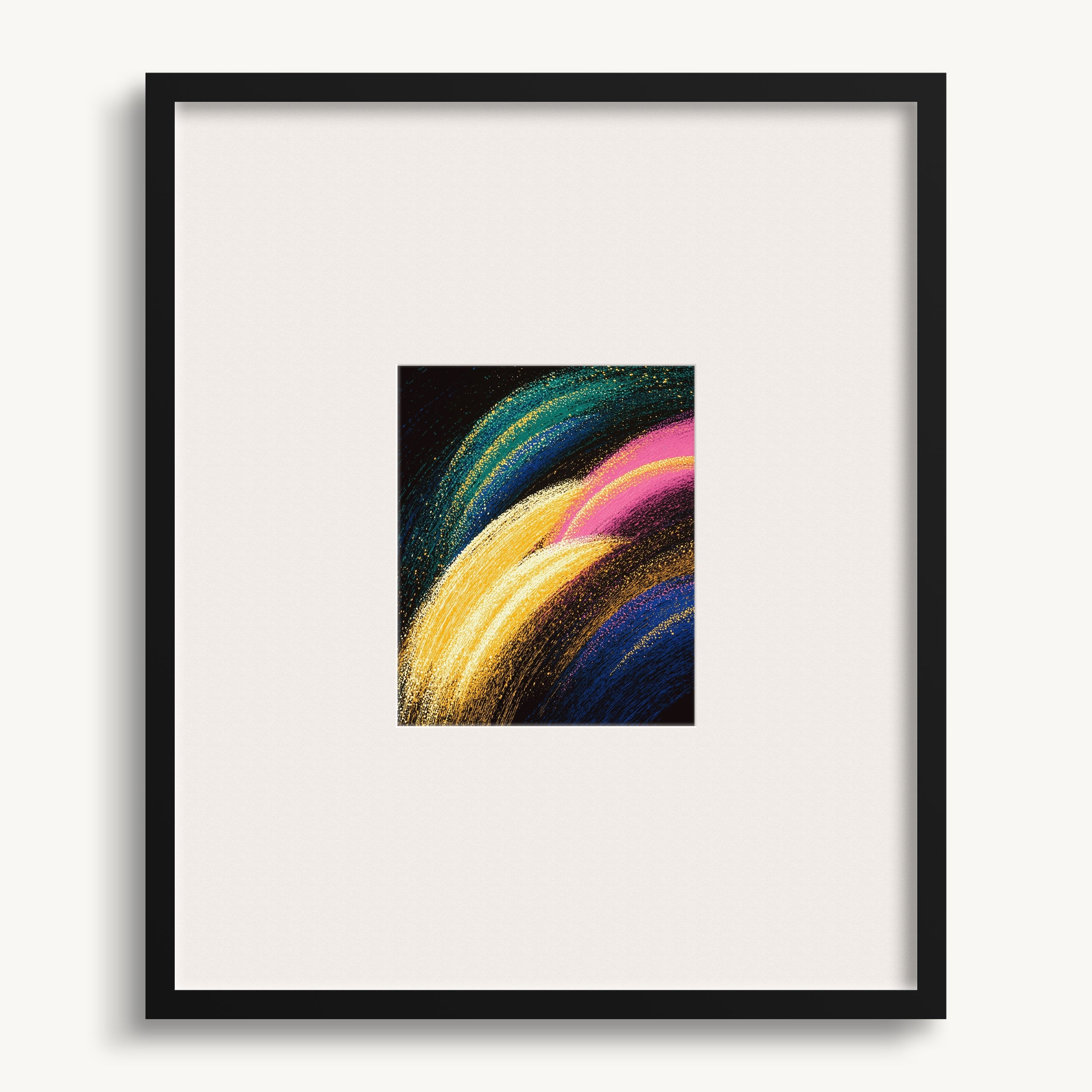 Vibrant Abstract Curves WALL ART