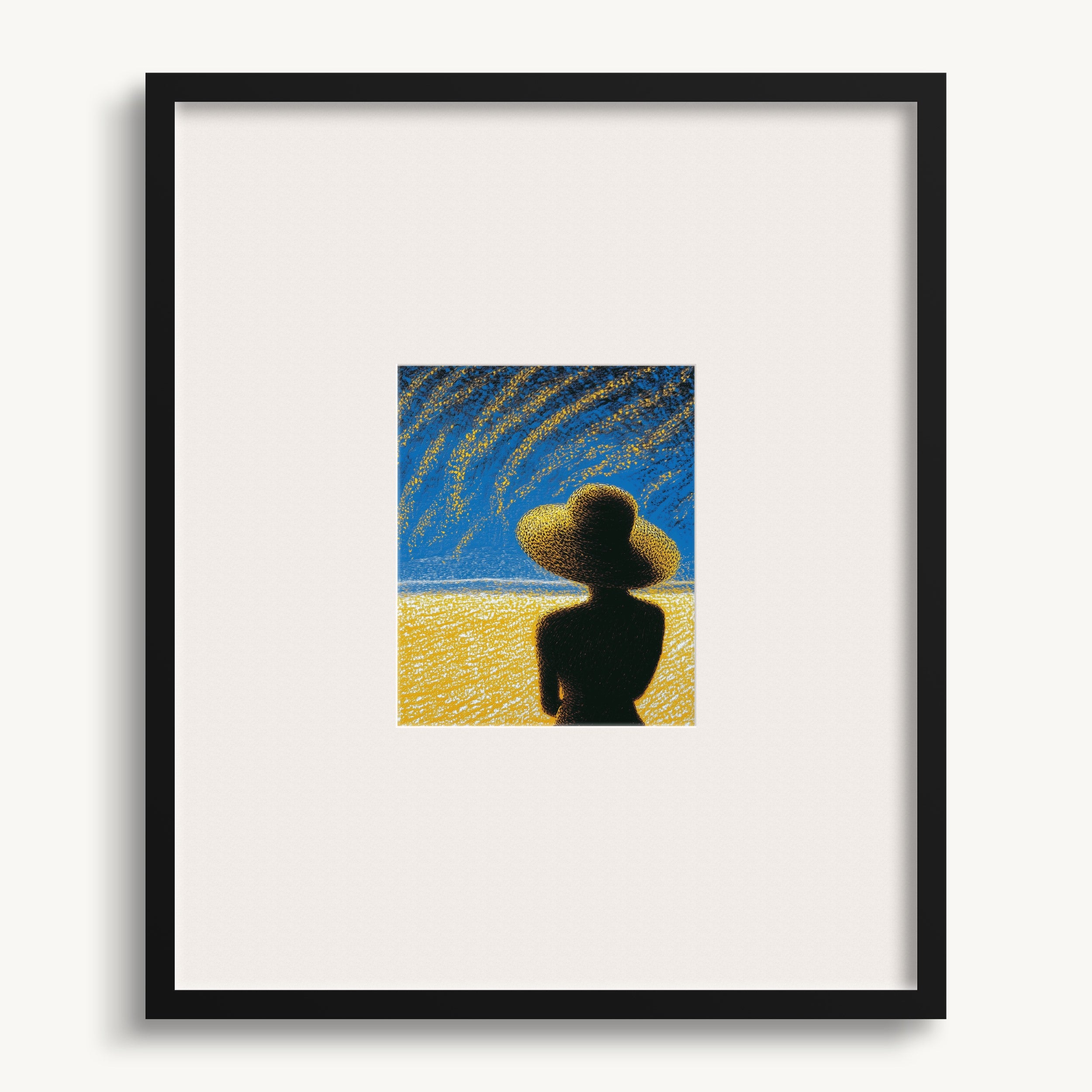 Lady on Beach WALL ART