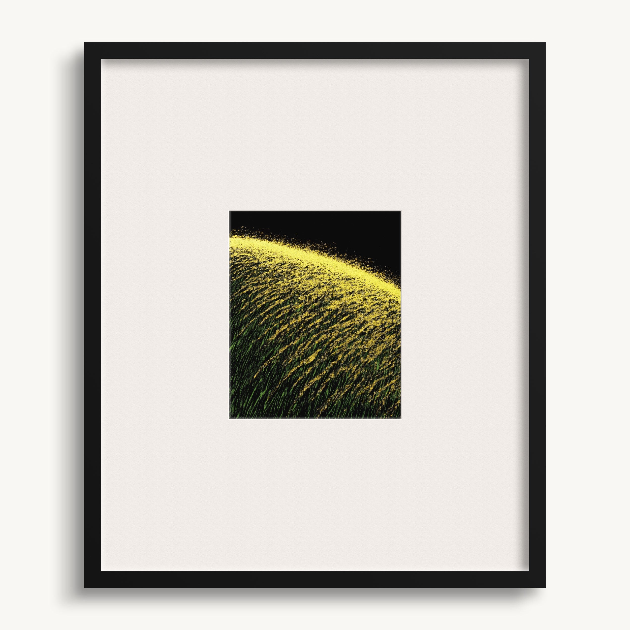 Yellow-Green Wave WALL ART