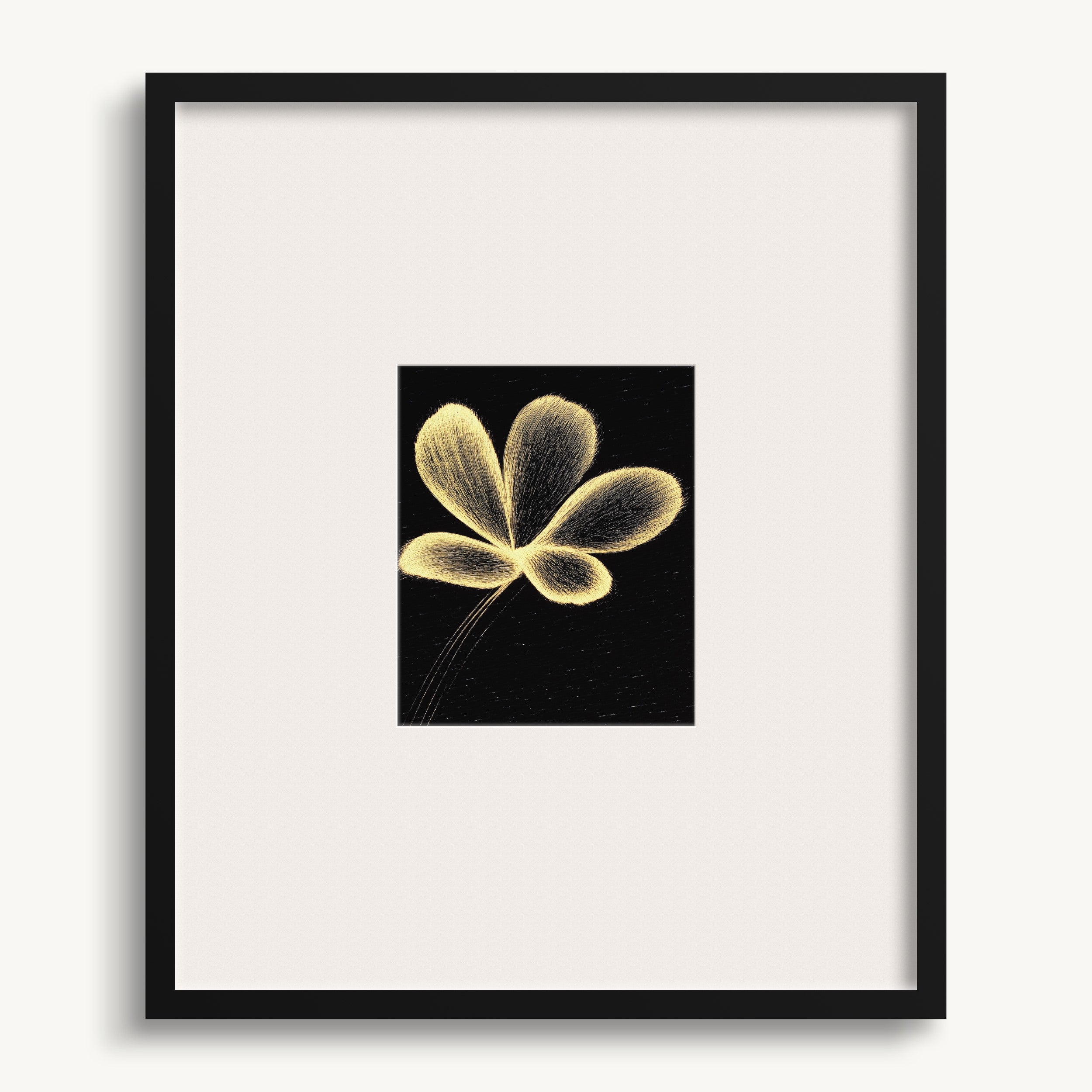 Yellow Abstract Flower WALL ART