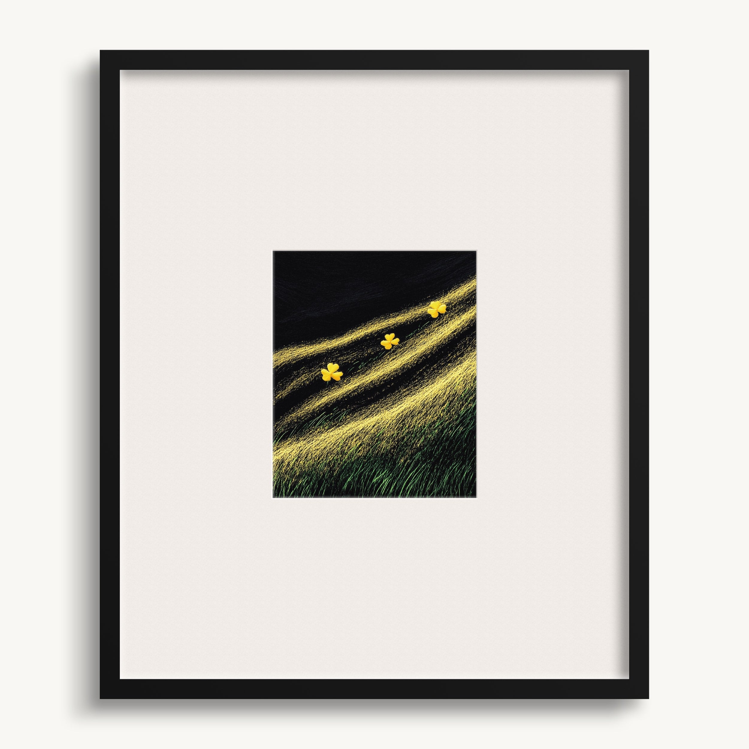 Yellow Flowers in Grass WALL ART