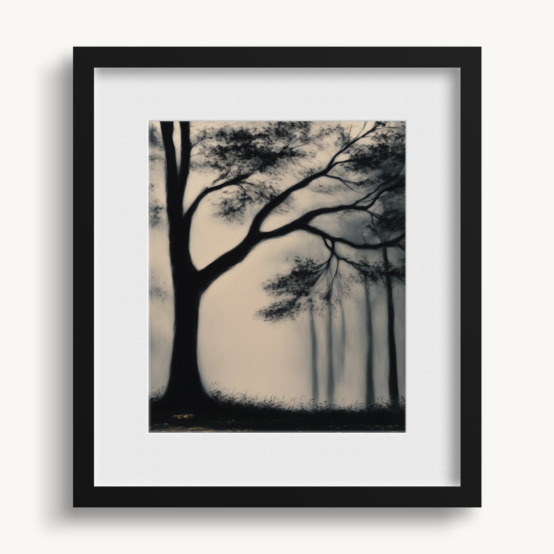 Misty Tree Silhouette WALL ART