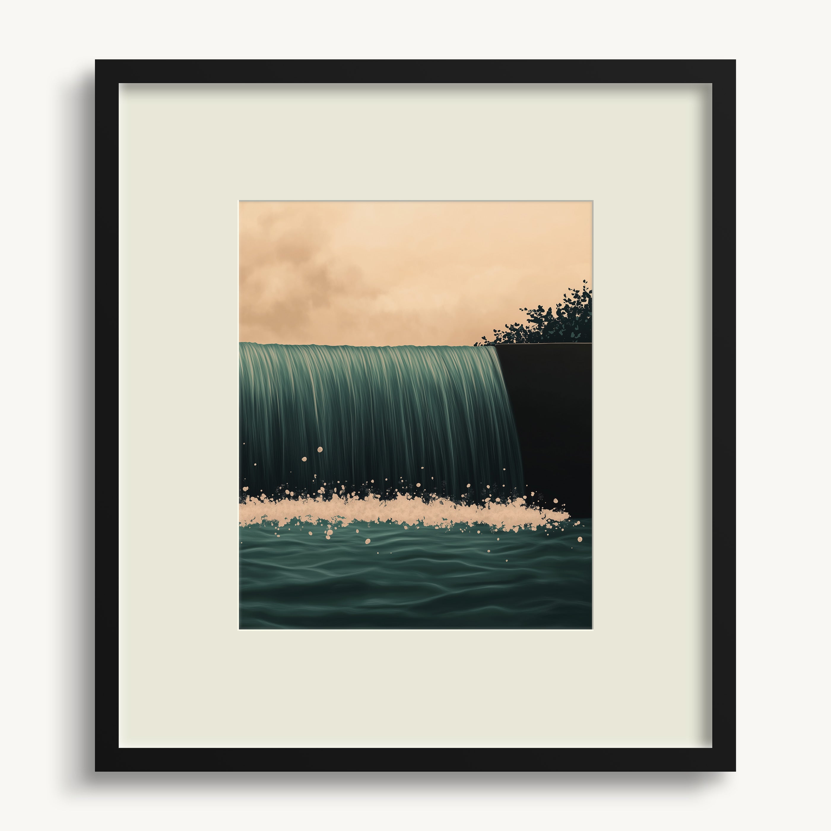 Sunset Waterfall WALL ART