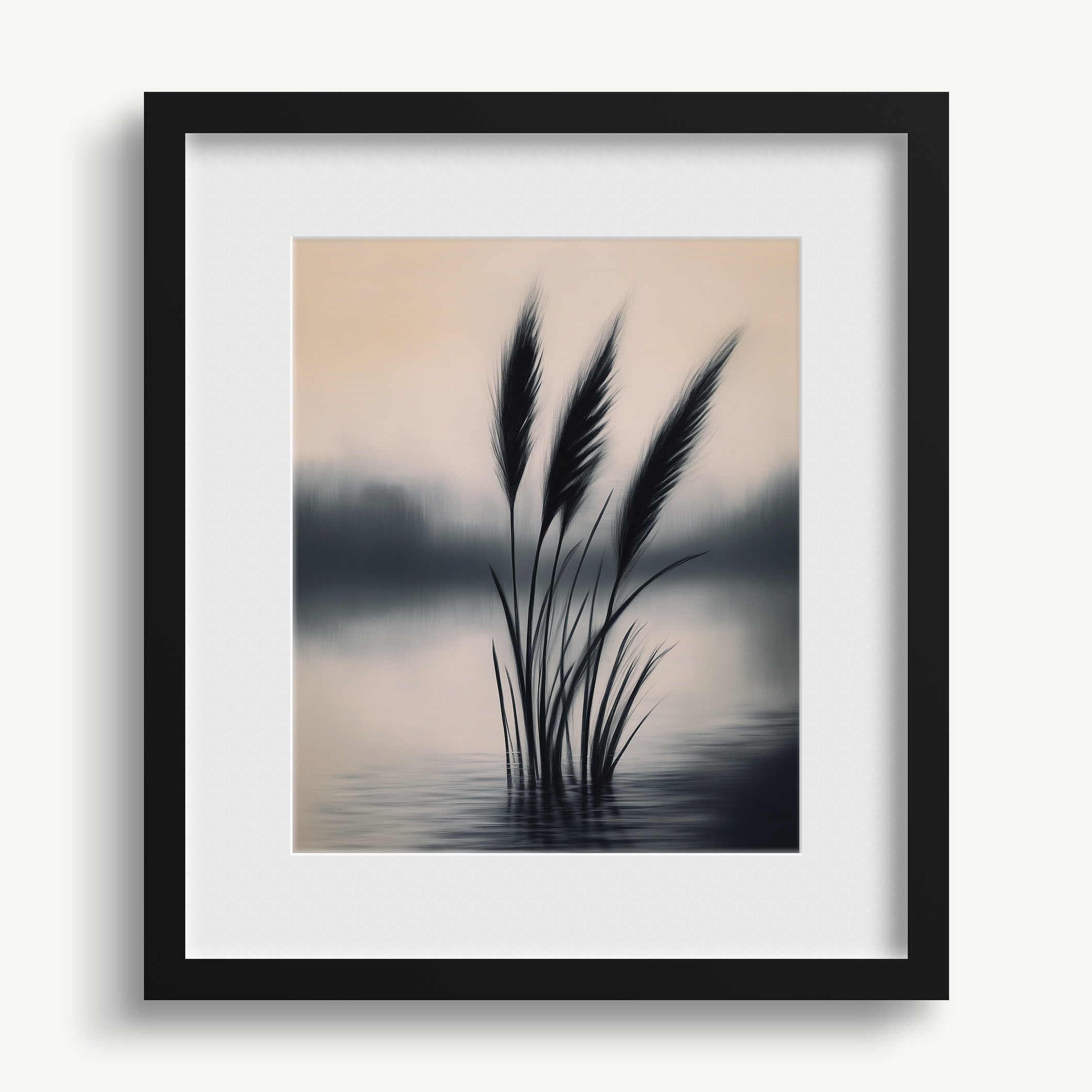 Tall Reeds in Mist WALL ART