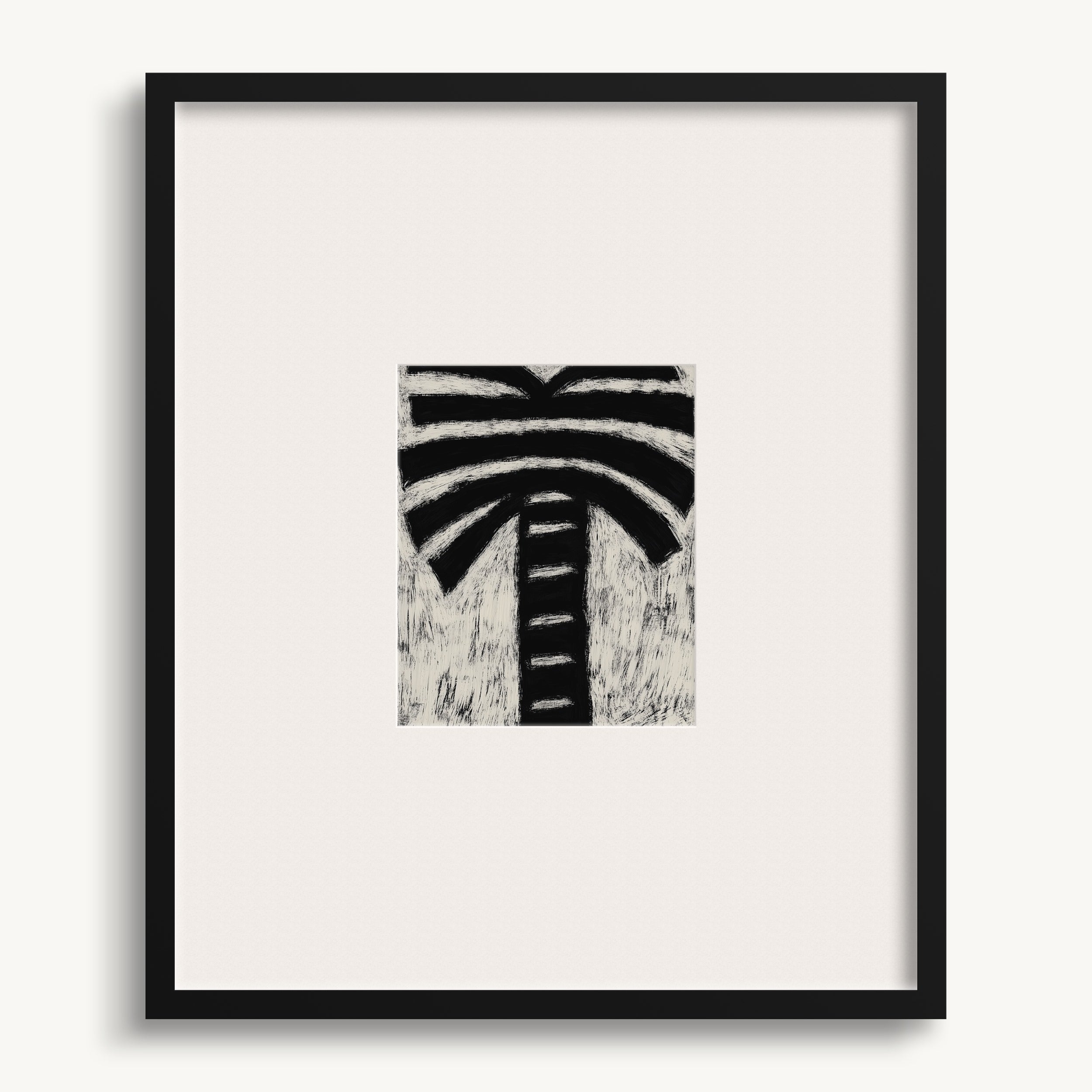 Abstract Black & White Palm Tree WALL ART