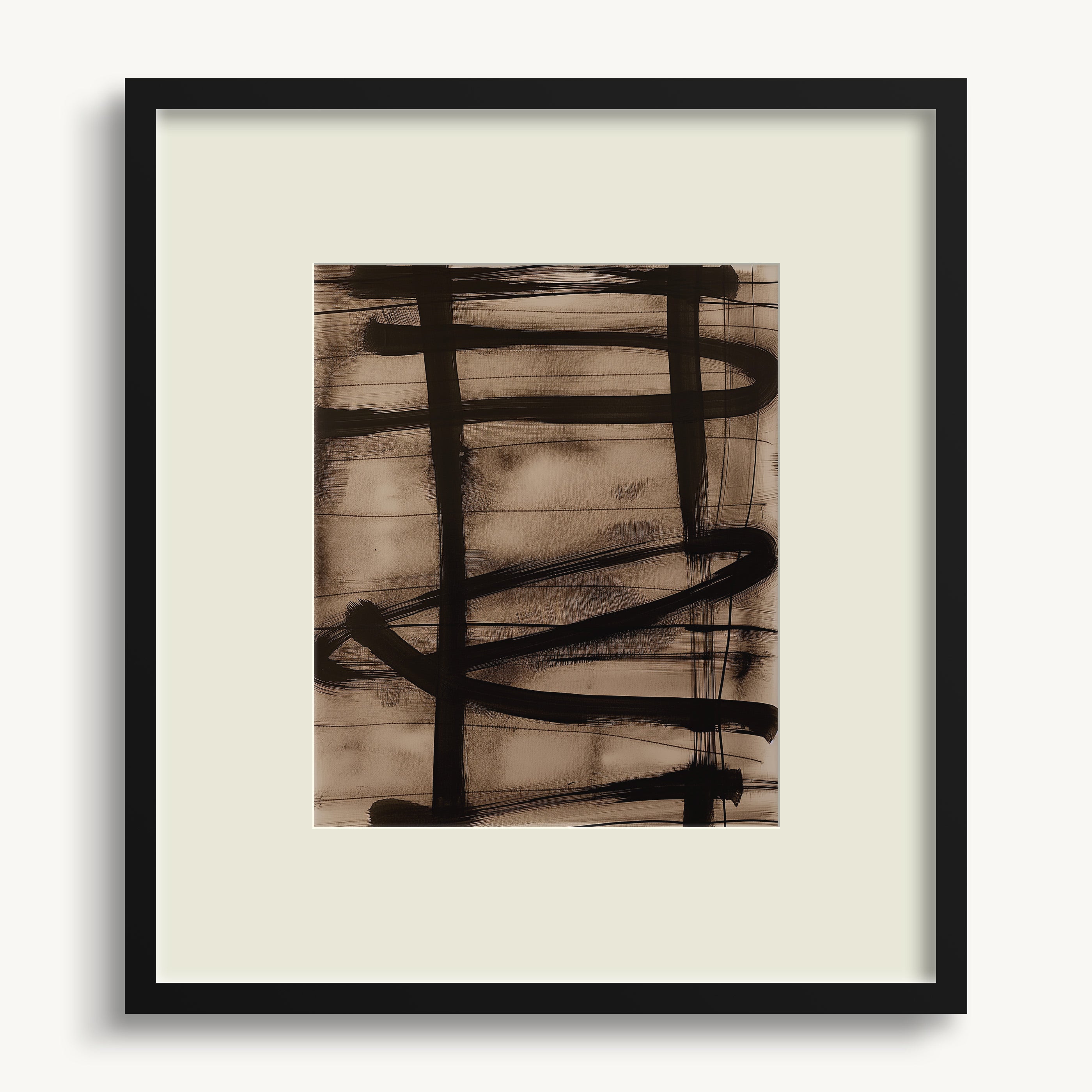 Brown Lines WALL ART