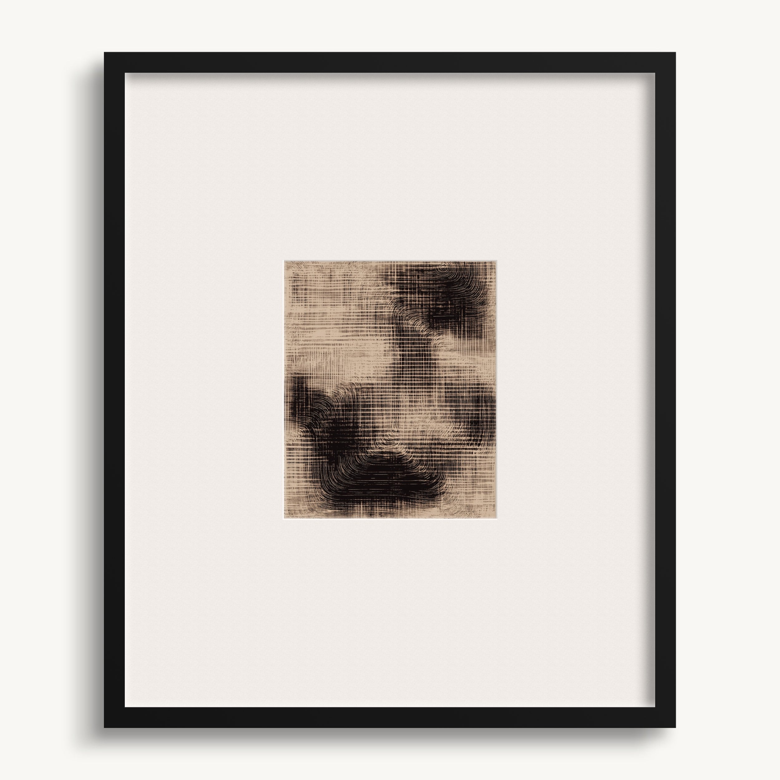 Grid-Like Smudged Pattern WALL ART