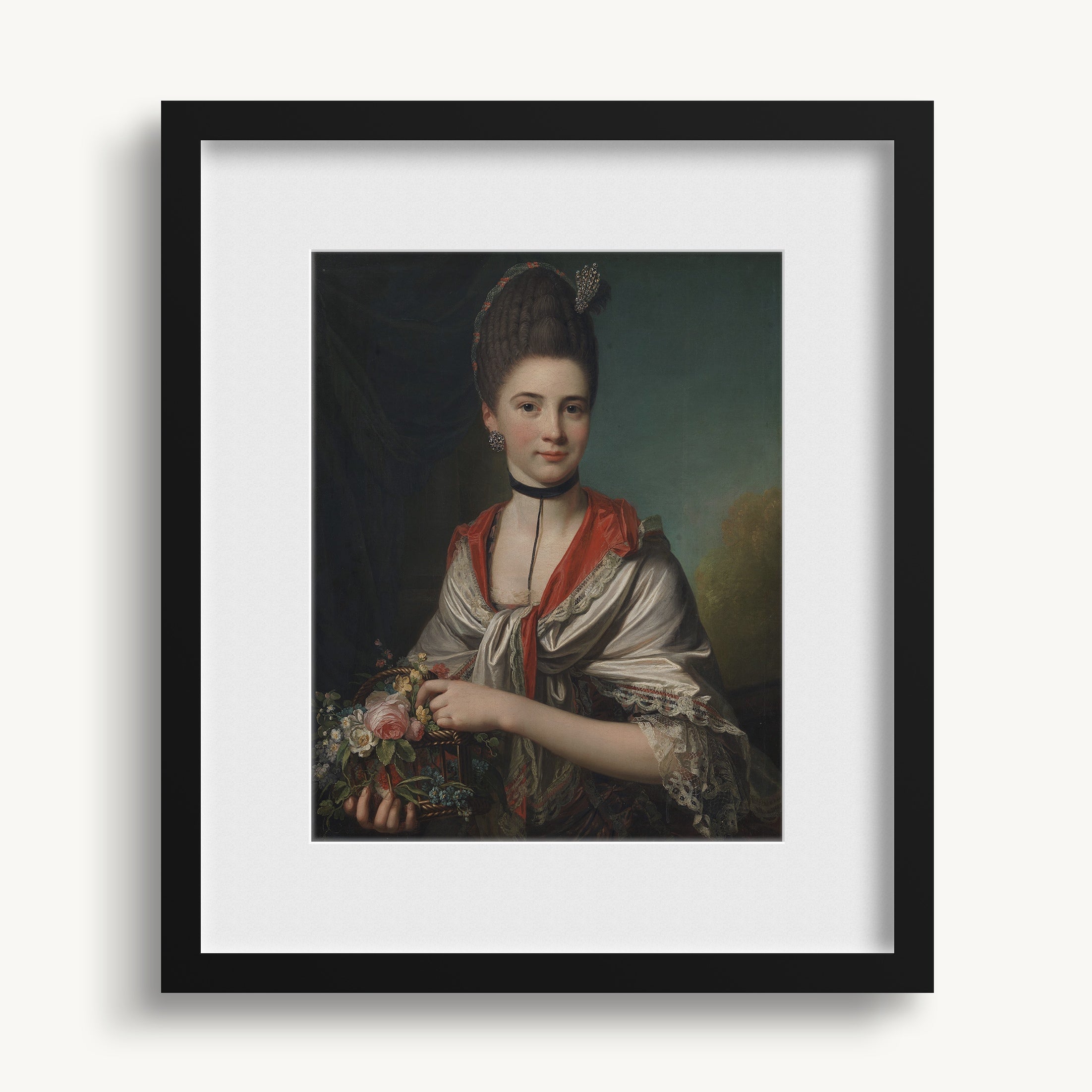 "Portrait of Anna Elisabeth Battier" WALL ART