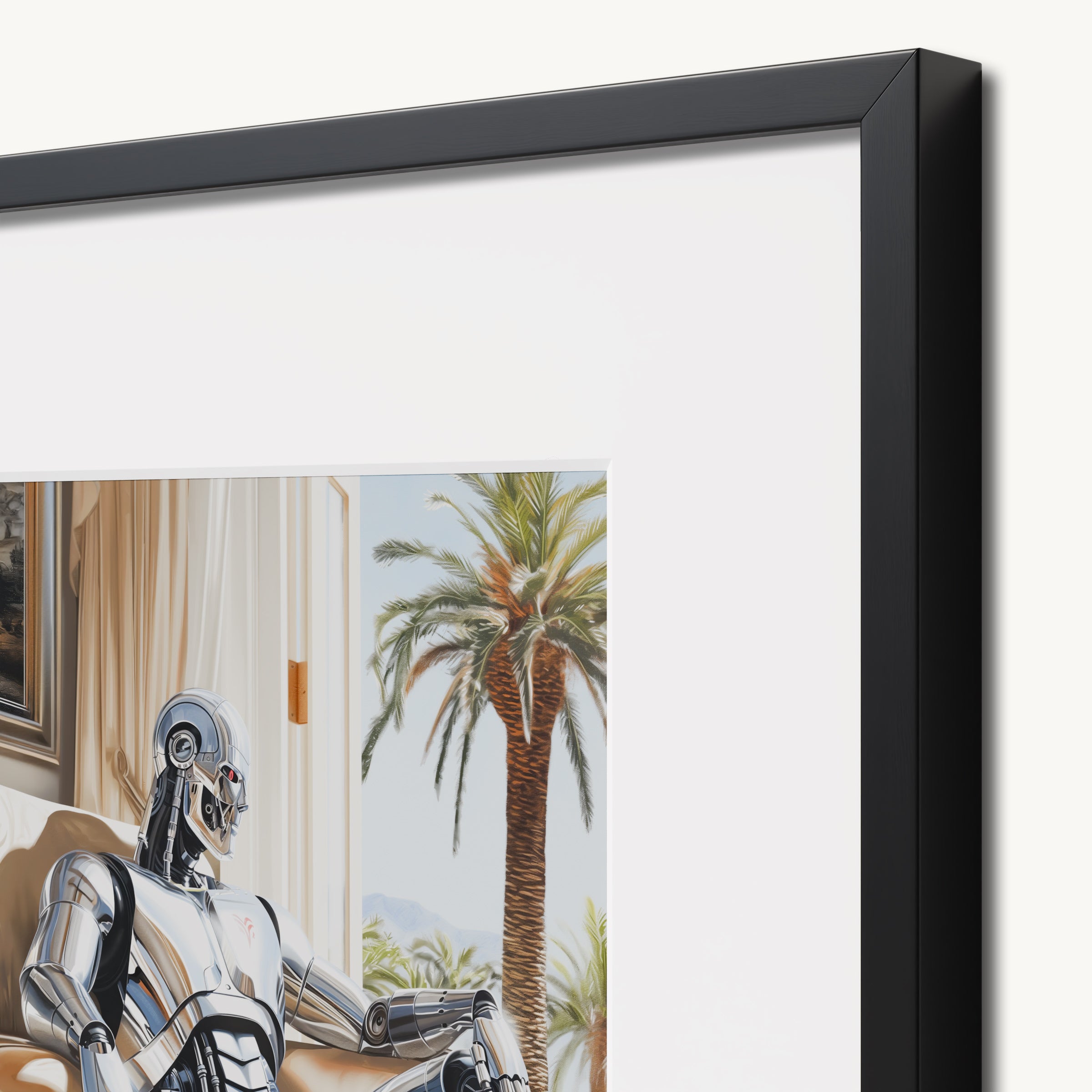 Robot in Tropical Setting WALL ART