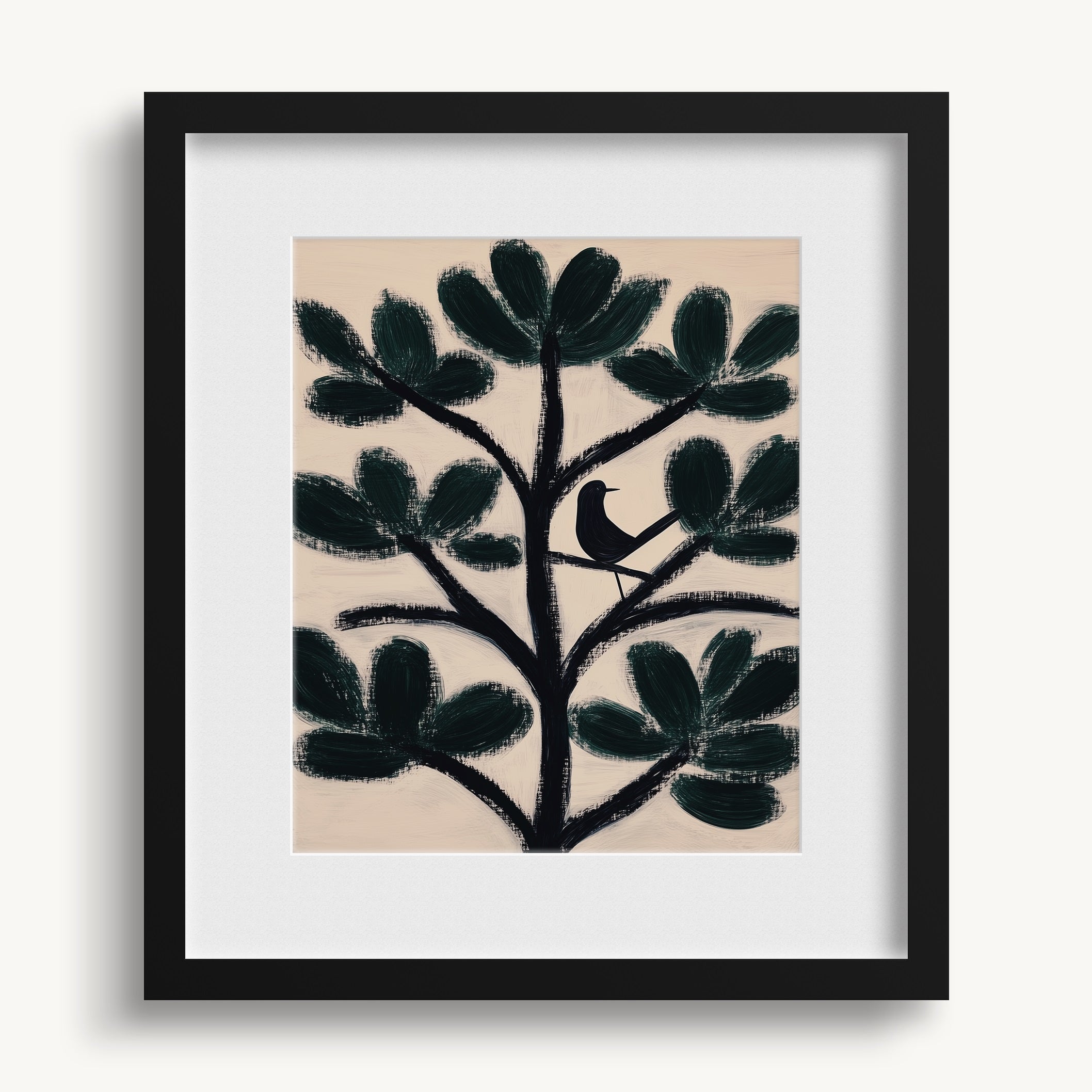 Tree & Bird Silhouette WALL ART