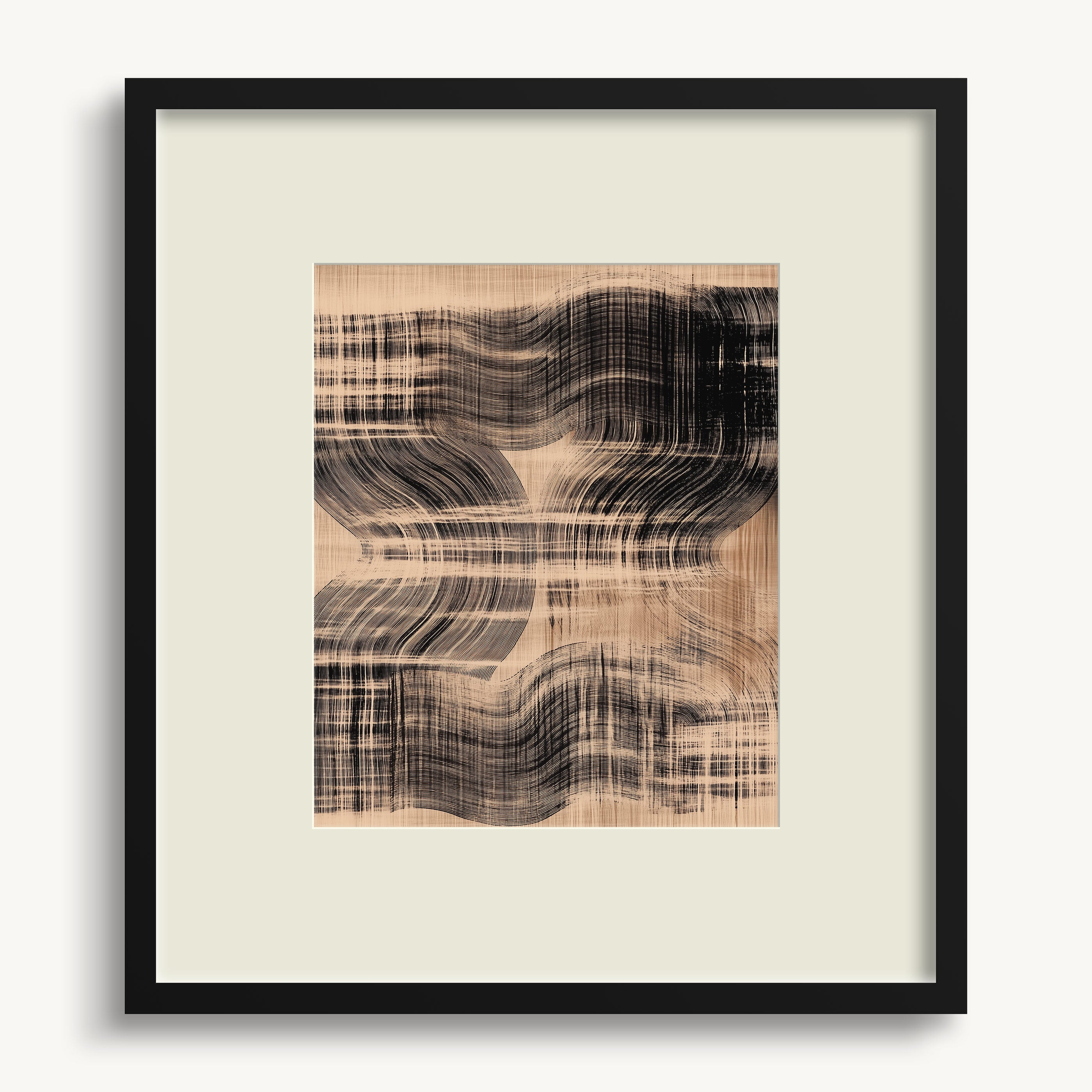 Distorted Grid Pattern WALL ART