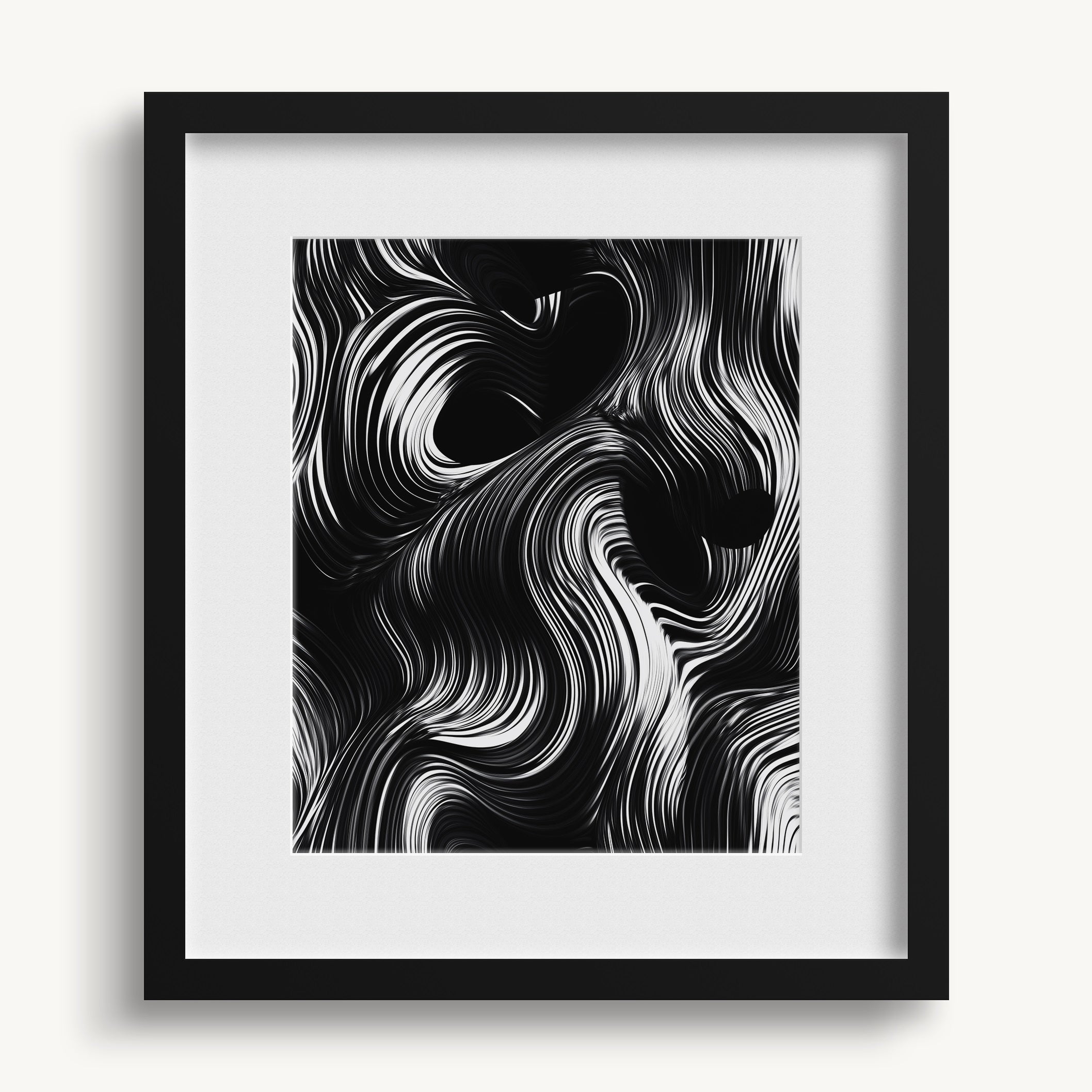 Black & White Abstract WALL ART