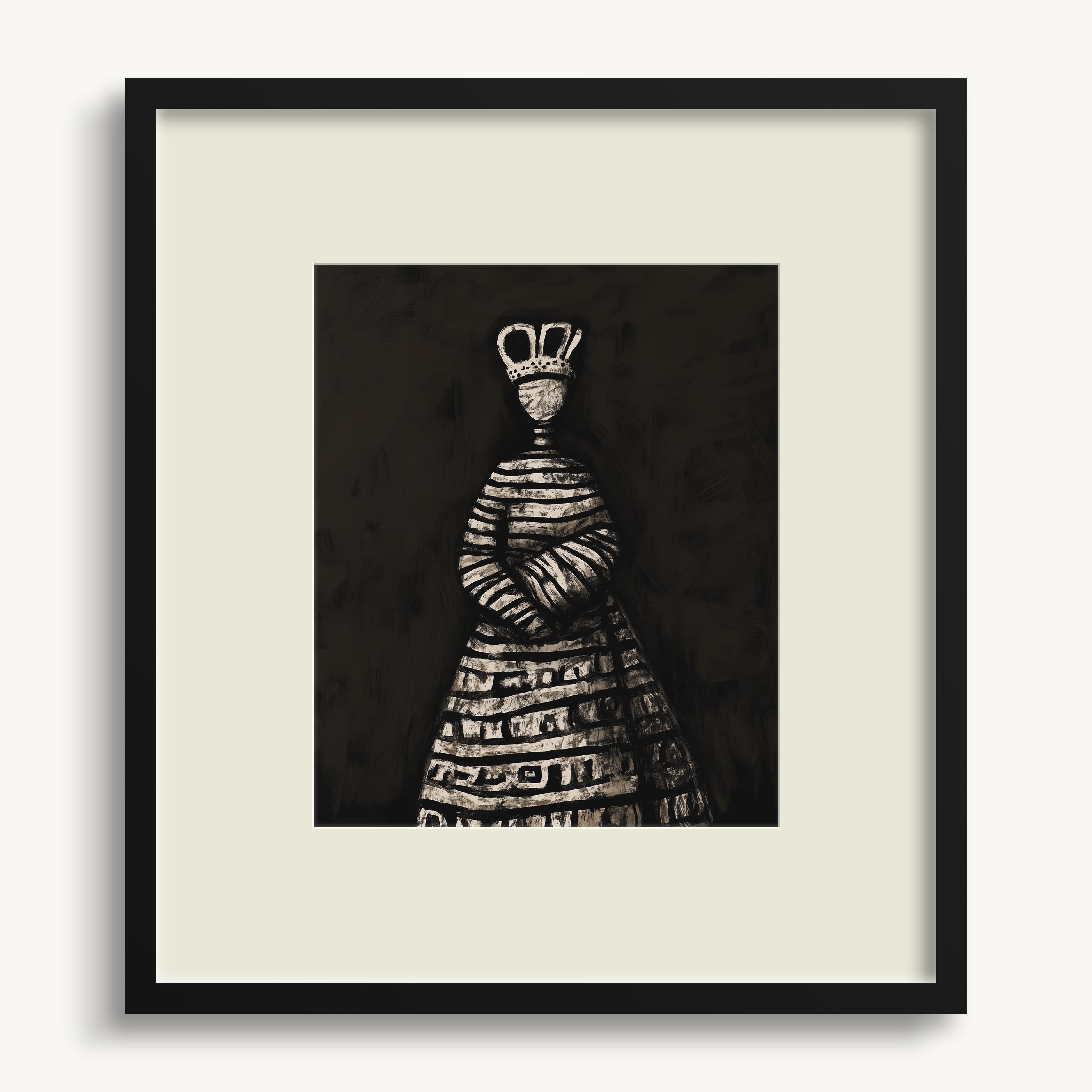 Striped Dress Figure WALL ART