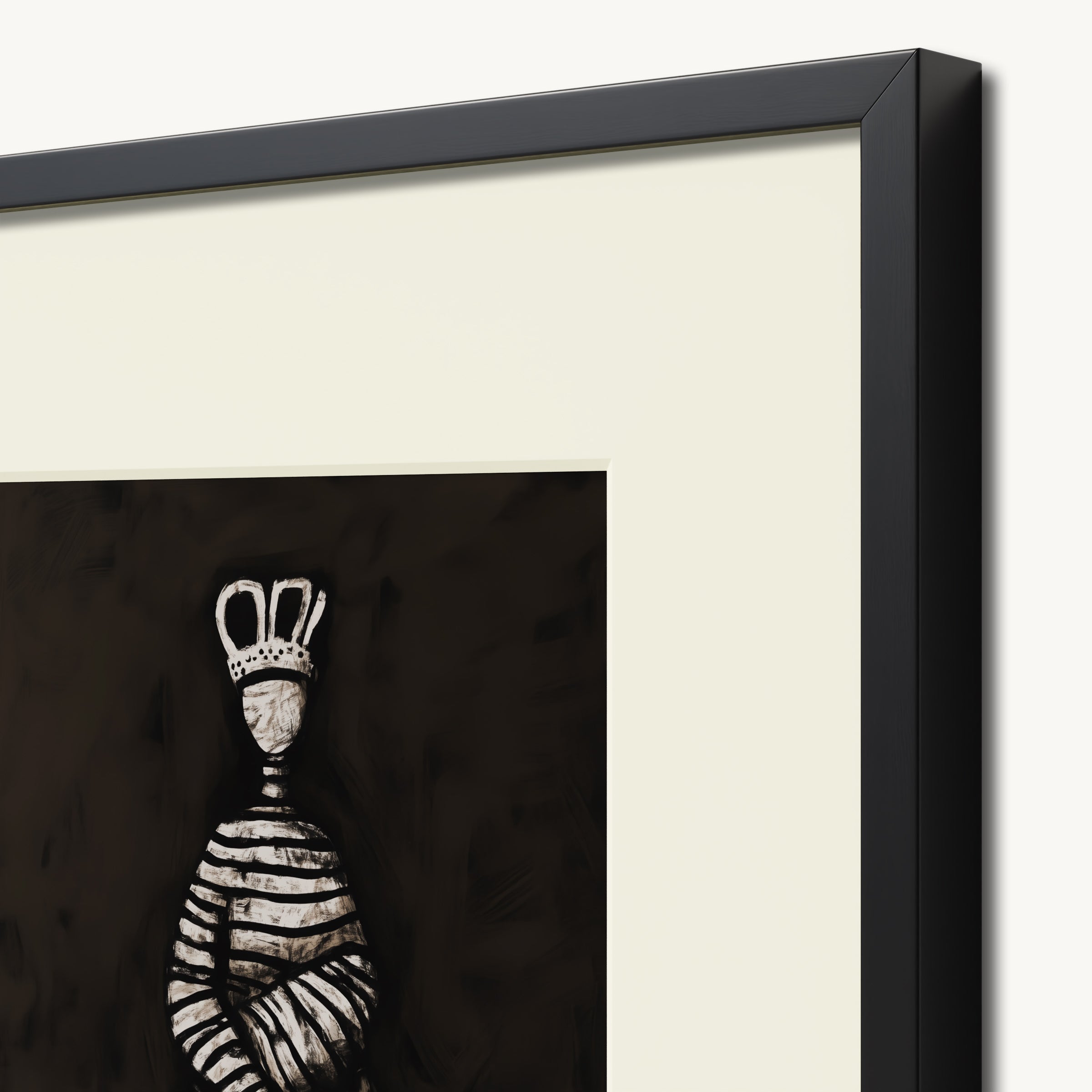 Striped Dress Figure WALL ART