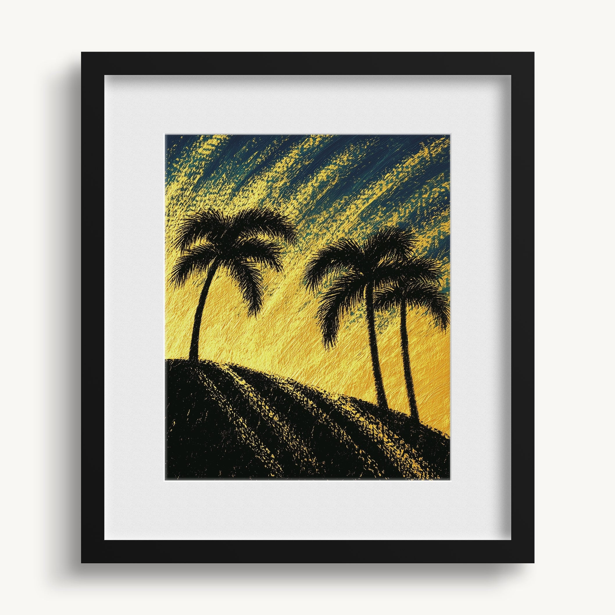 Palm Trees on Hill WALL ART