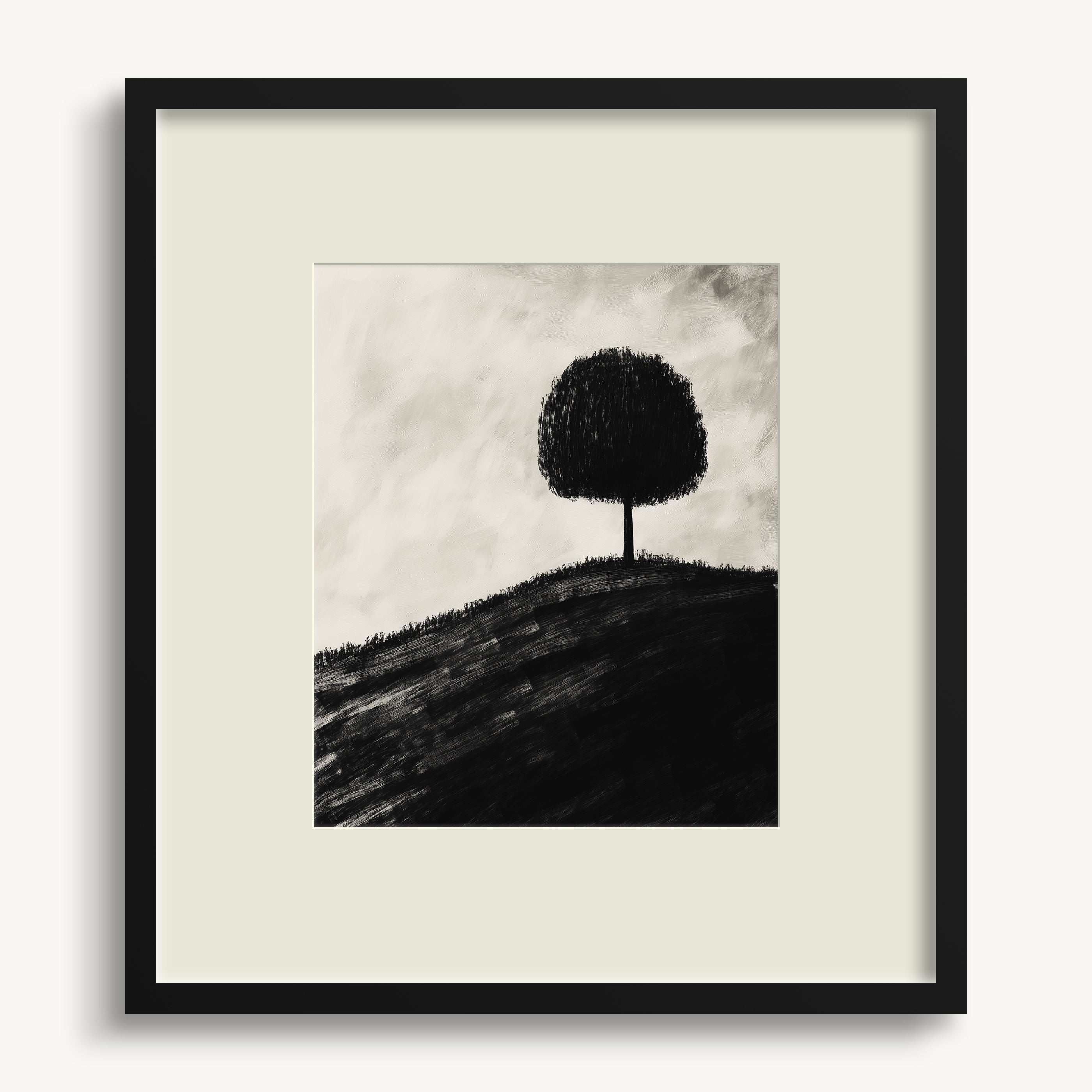 Lone Tree on Hill WALL ART