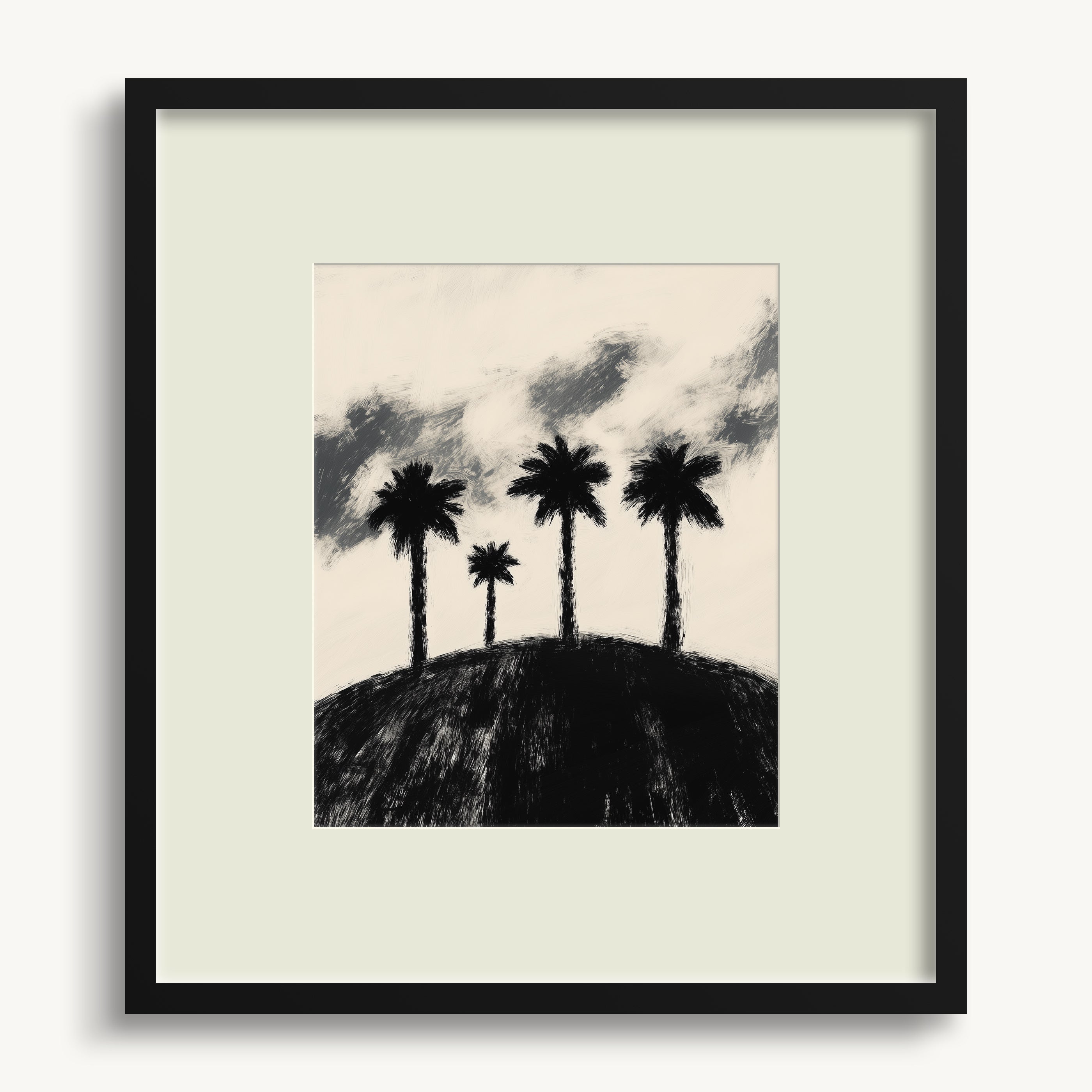 Four Palms on Hill WALL ART