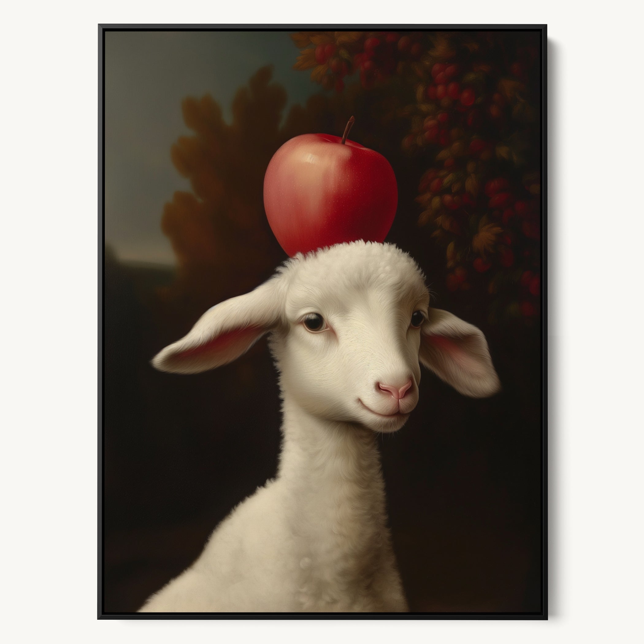 "HAPPY LITTLE LAMB" WALL ART 3x4