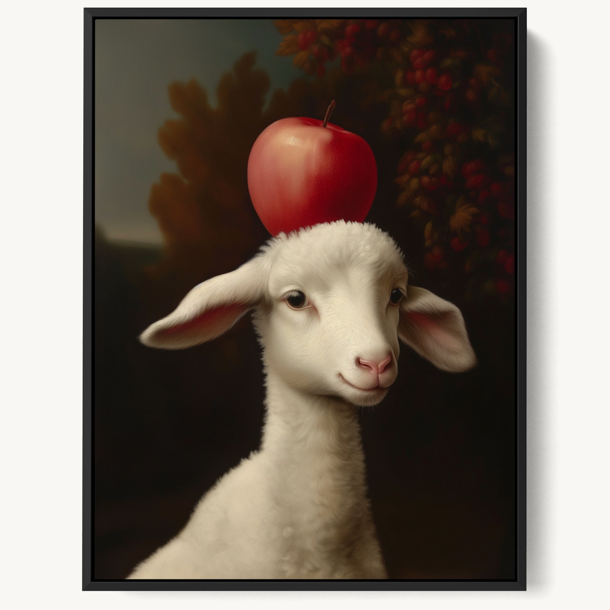 "HAPPY LITTLE LAMB" WALL ART 3x4